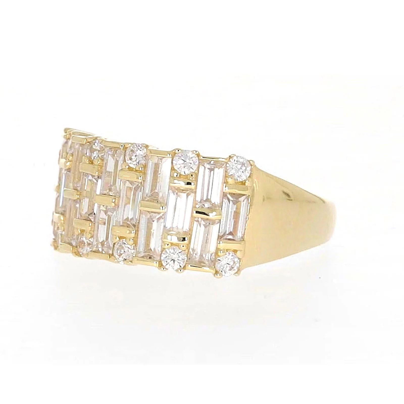 HUSH 9ct Yellow Gold Round Brilliant Cut with 2 1/2 CARAT tw of Diamond Simulants Ring - Image 10