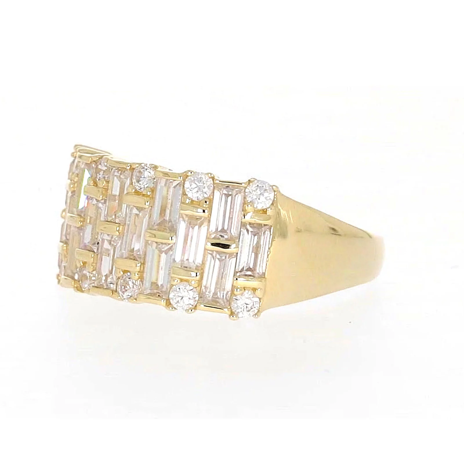 HUSH 9ct Yellow Gold Round Brilliant Cut with 2 1/2 CARAT tw of Diamond Simulants Ring - Image 11