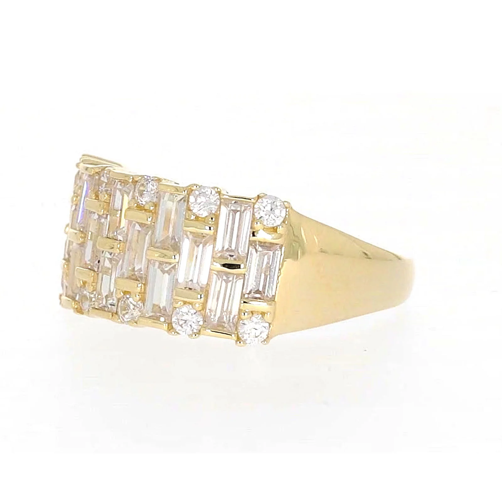 HUSH 9ct Yellow Gold Round Brilliant Cut with 2 1/2 CARAT tw of Diamond Simulants Ring - Image 12