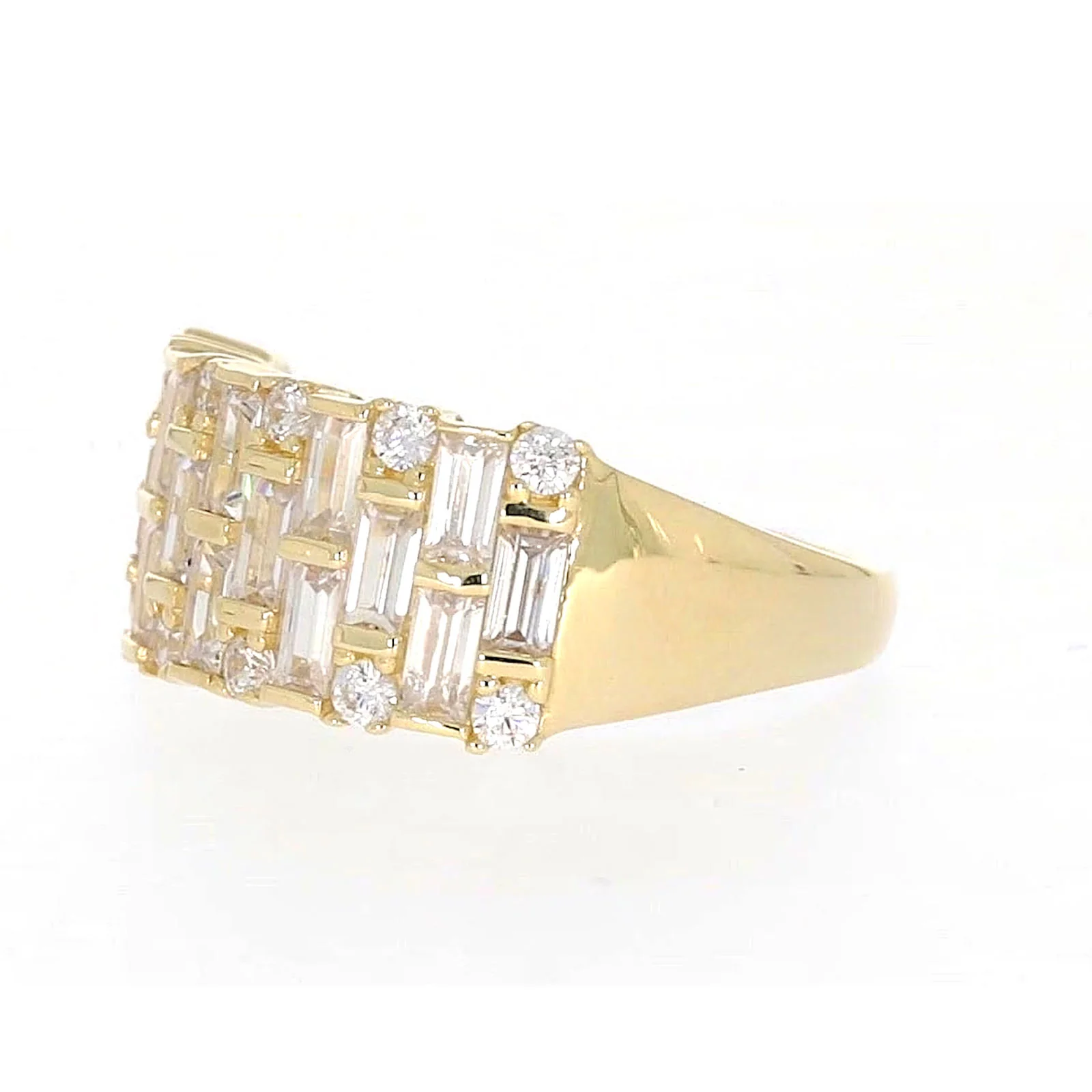 HUSH 9ct Yellow Gold Round Brilliant Cut with 2 1/2 CARAT tw of Diamond Simulants Ring - Image 13