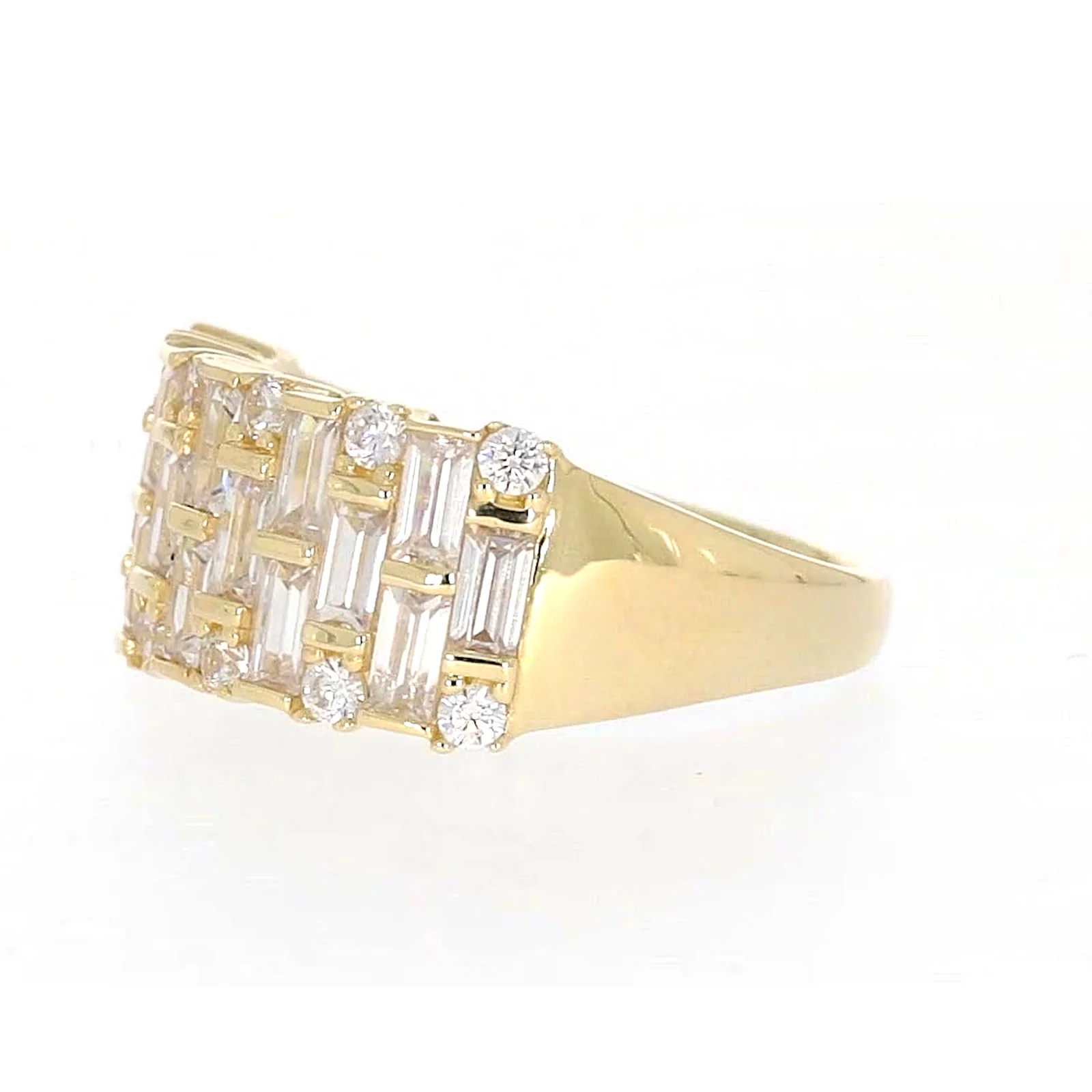 HUSH 9ct Yellow Gold Round Brilliant Cut with 2 1/2 CARAT tw of Diamond Simulants Ring - Image 14