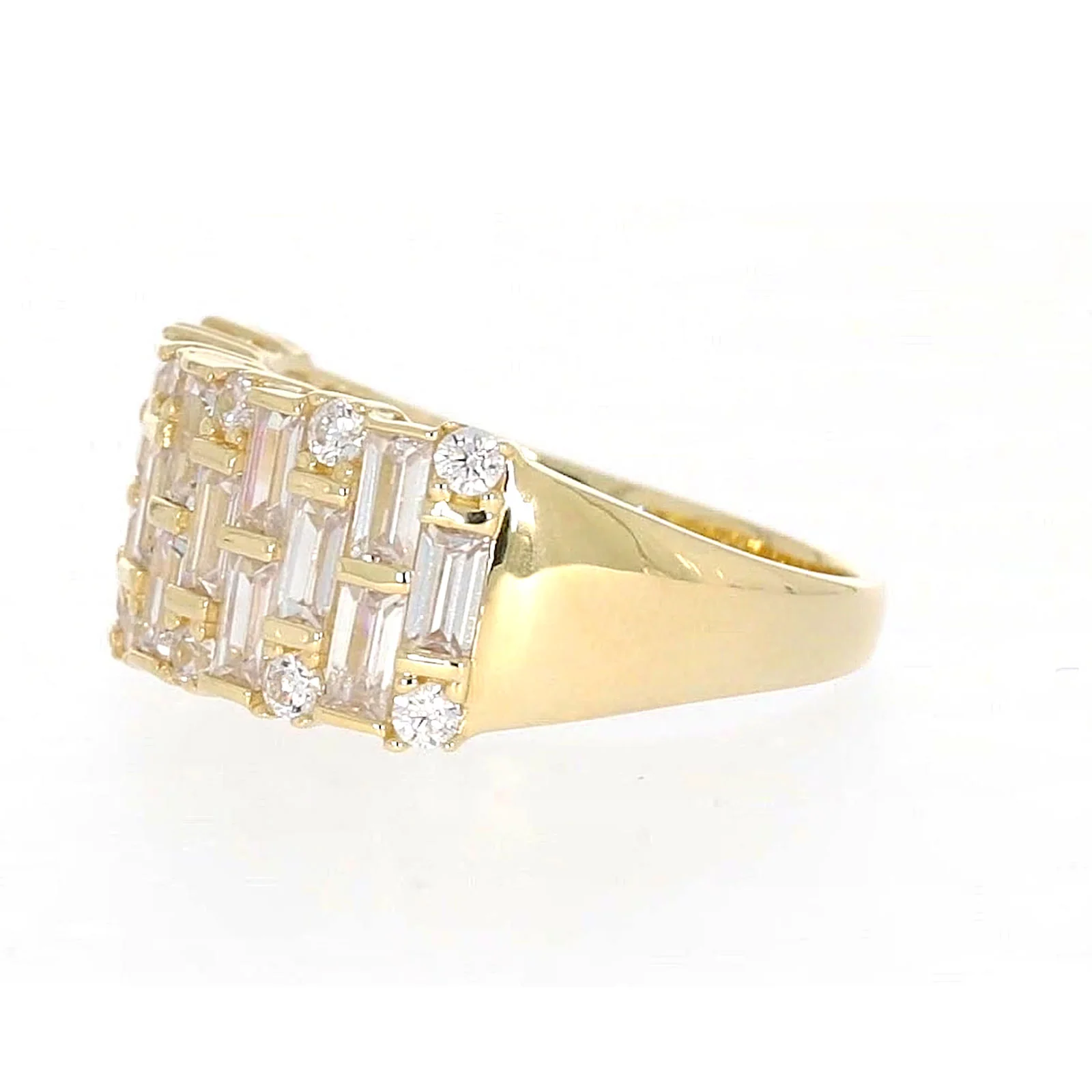 HUSH 9ct Yellow Gold Round Brilliant Cut with 2 1/2 CARAT tw of Diamond Simulants Ring - Image 15