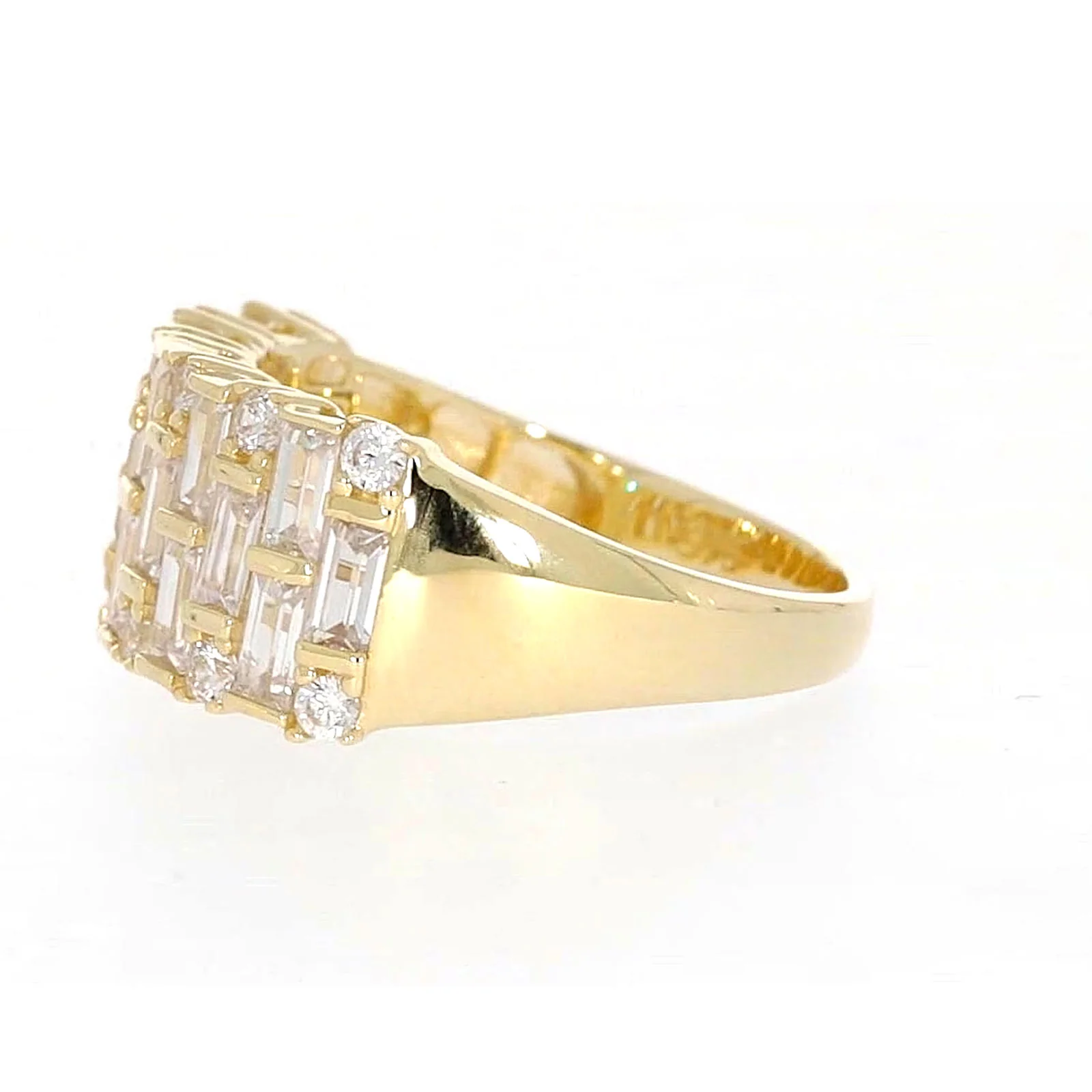 HUSH 9ct Yellow Gold Round Brilliant Cut with 2 1/2 CARAT tw of Diamond Simulants Ring - Image 18
