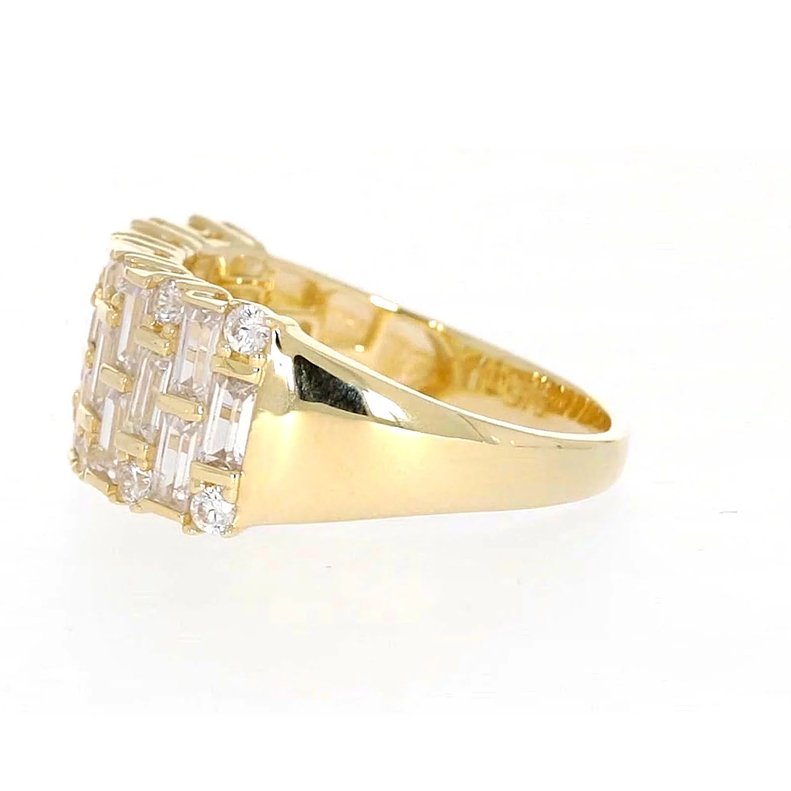 HUSH 9ct Yellow Gold Round Brilliant Cut with 2 1/2 CARAT tw of Diamond Simulants Ring - Image 19