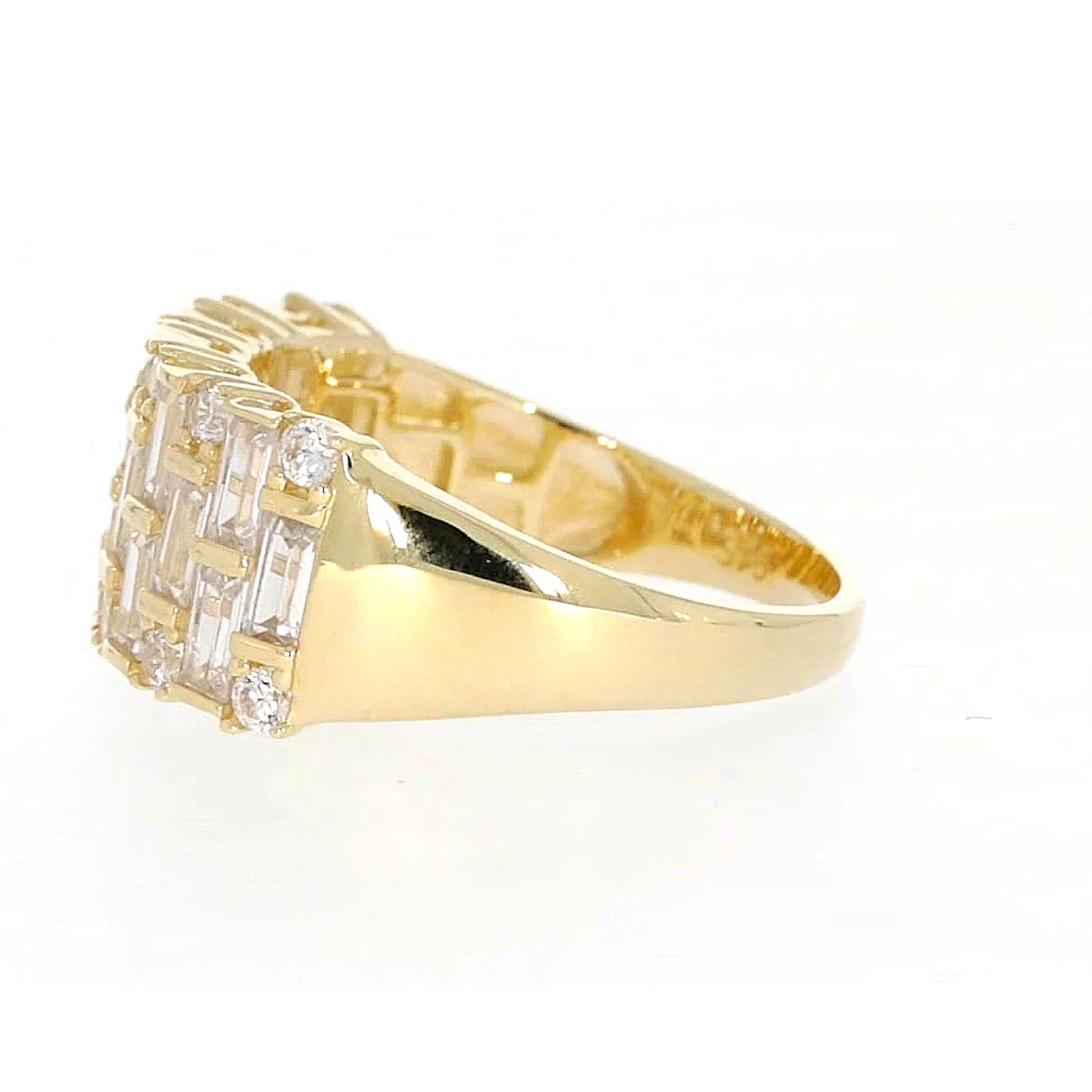 HUSH 9ct Yellow Gold Round Brilliant Cut with 2 1/2 CARAT tw of Diamond Simulants Ring - Image 20