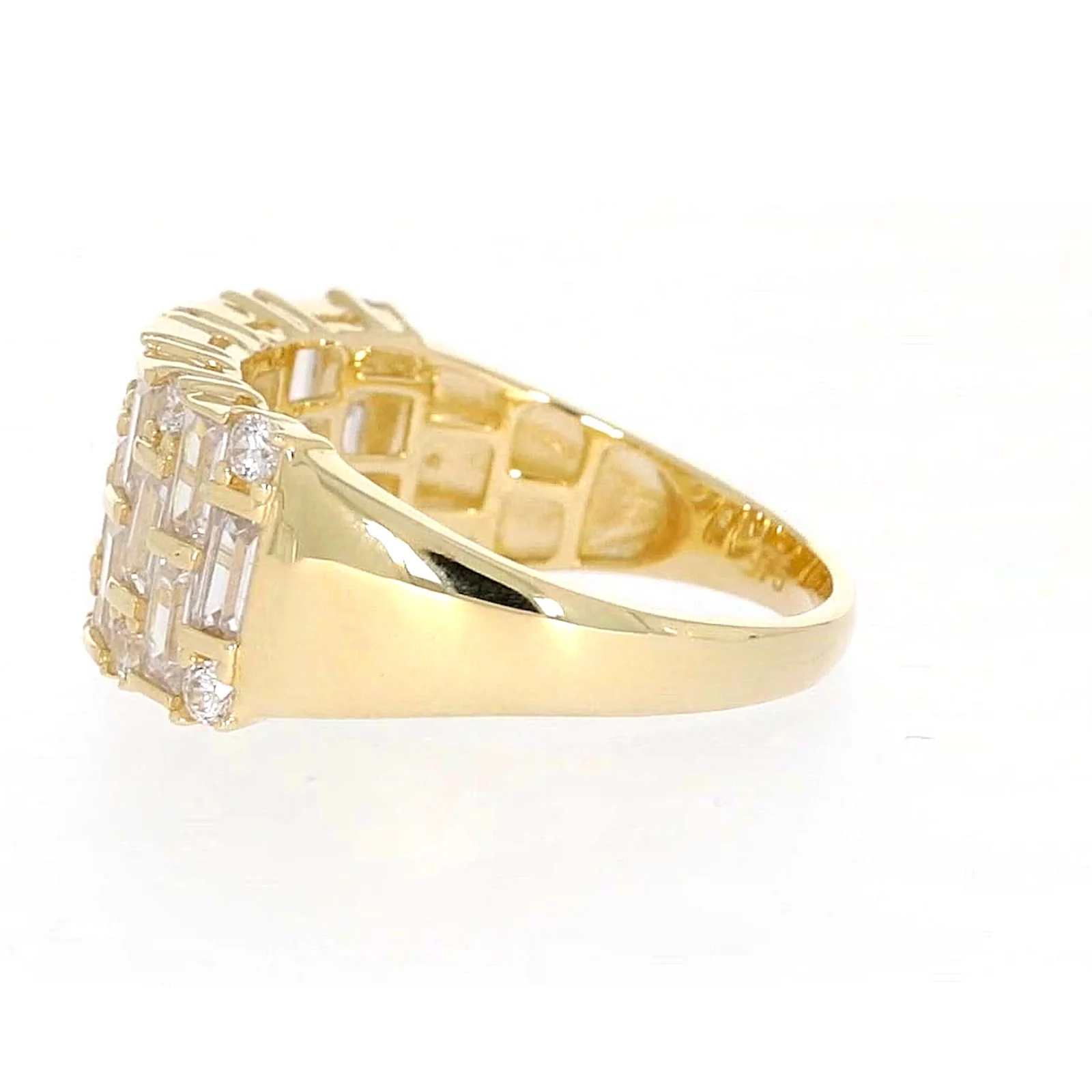 HUSH 9ct Yellow Gold Round Brilliant Cut with 2 1/2 CARAT tw of Diamond Simulants Ring - Image 22