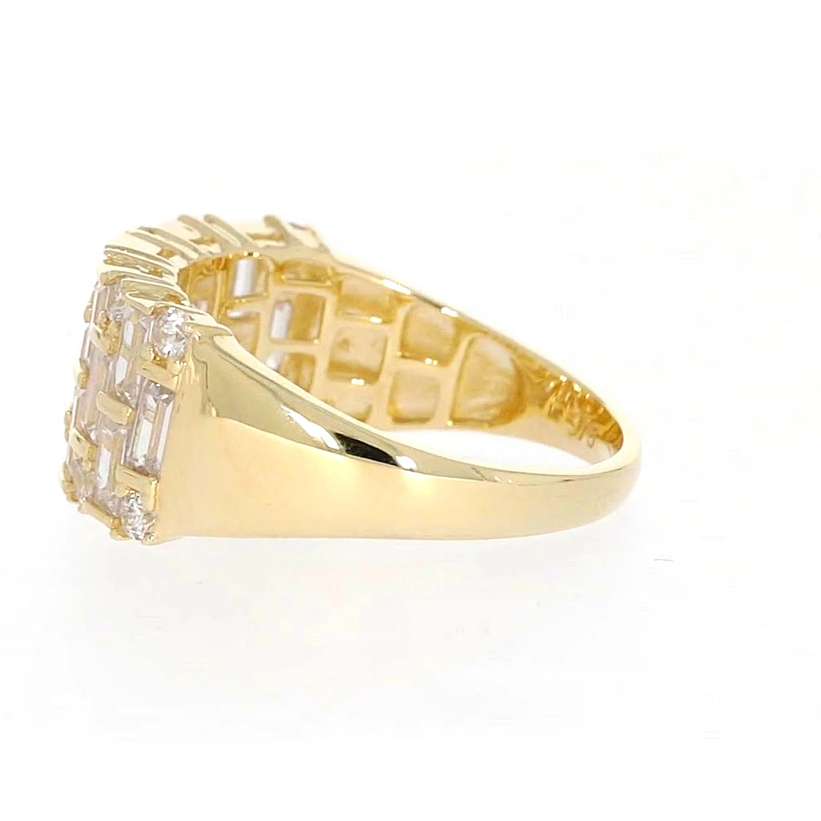 HUSH 9ct Yellow Gold Round Brilliant Cut with 2 1/2 CARAT tw of Diamond Simulants Ring - Image 23