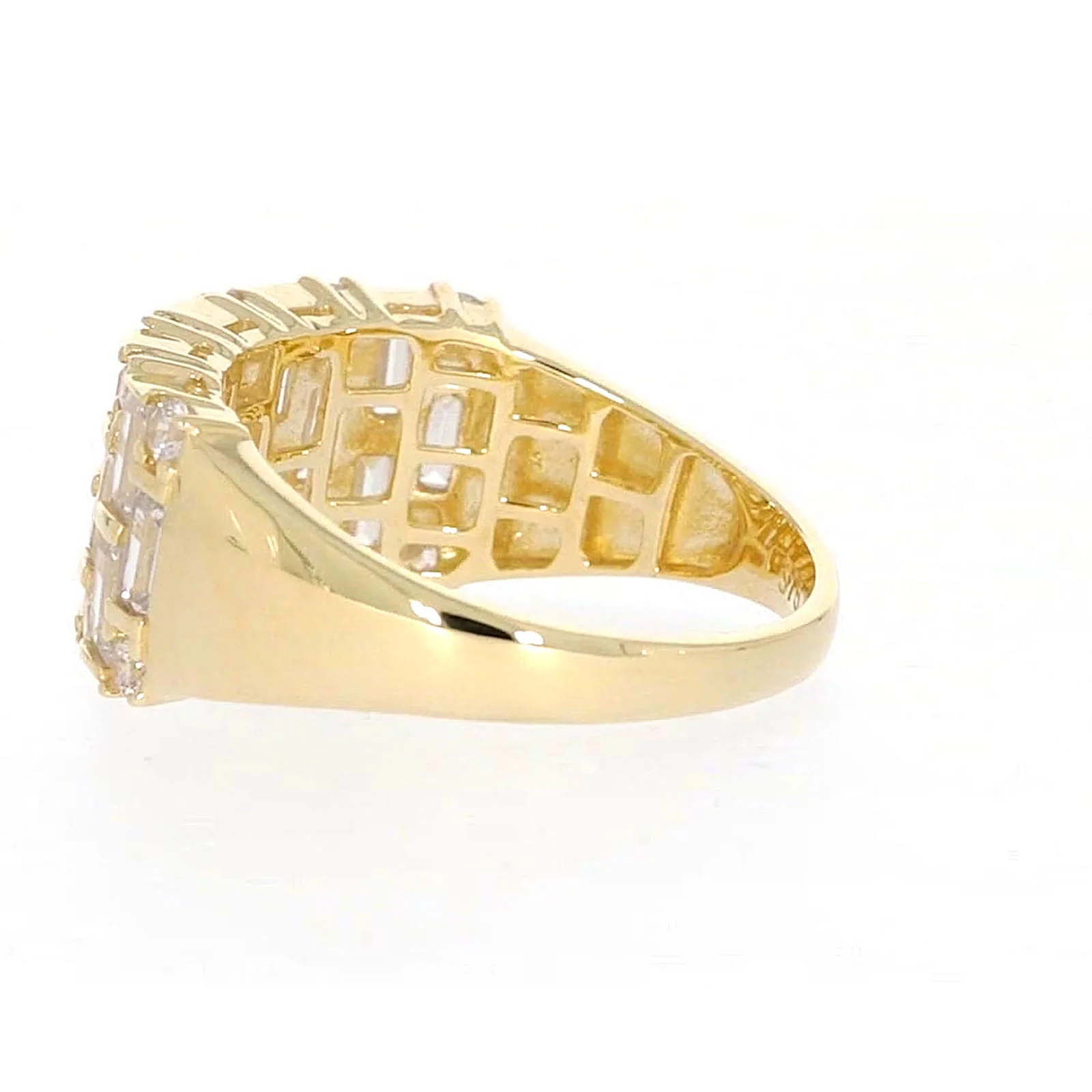 HUSH 9ct Yellow Gold Round Brilliant Cut with 2 1/2 CARAT tw of Diamond Simulants Ring - Image 26