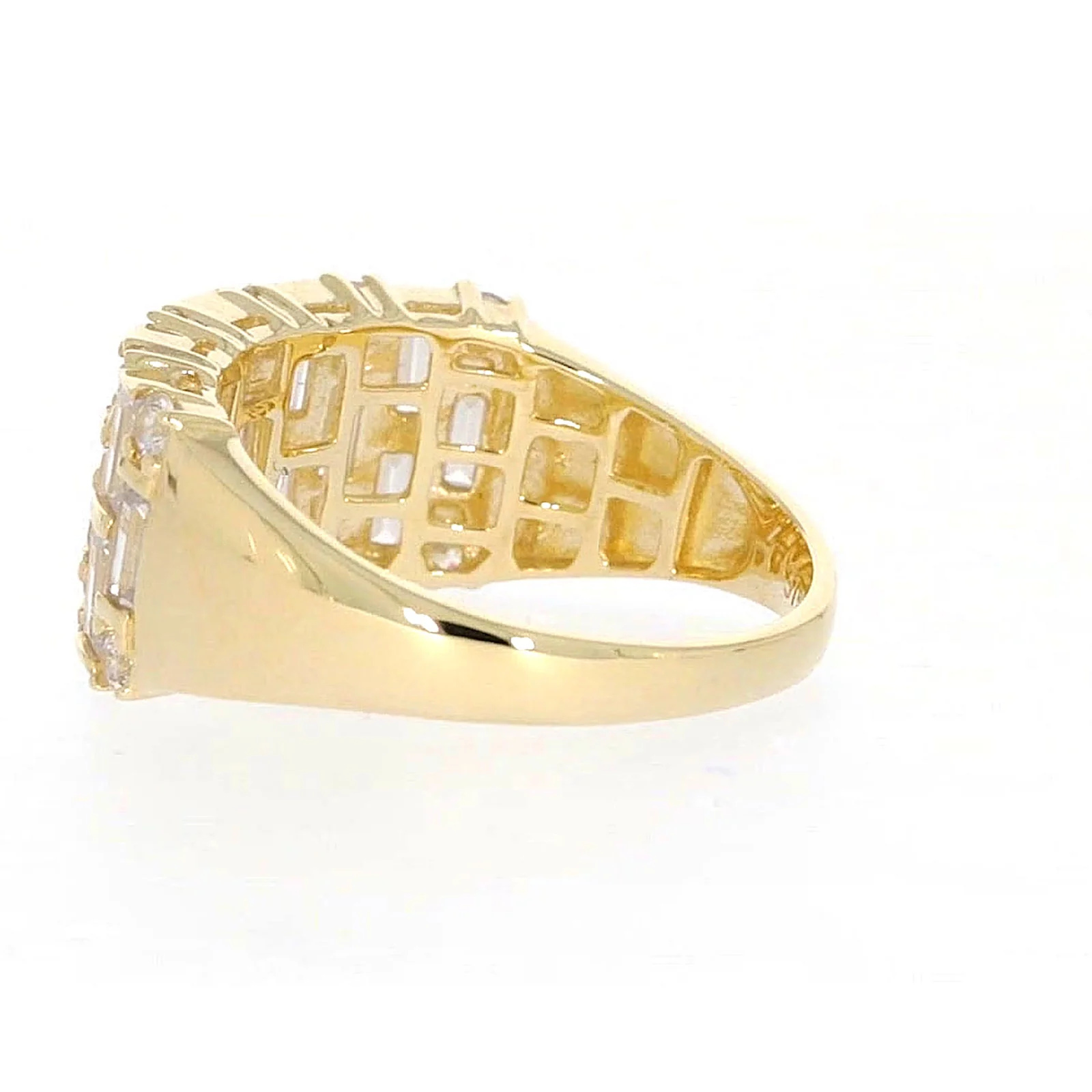 HUSH 9ct Yellow Gold Round Brilliant Cut with 2 1/2 CARAT tw of Diamond Simulants Ring - Image 27
