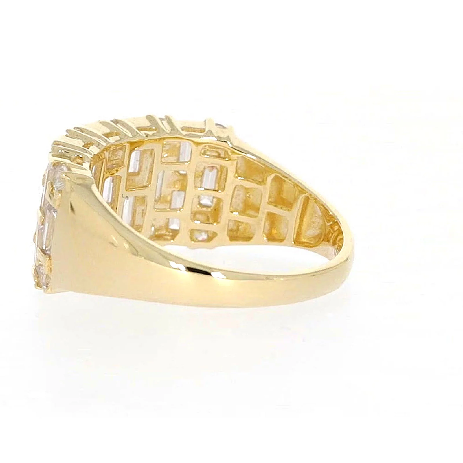 HUSH 9ct Yellow Gold Round Brilliant Cut with 2 1/2 CARAT tw of Diamond Simulants Ring - Image 28