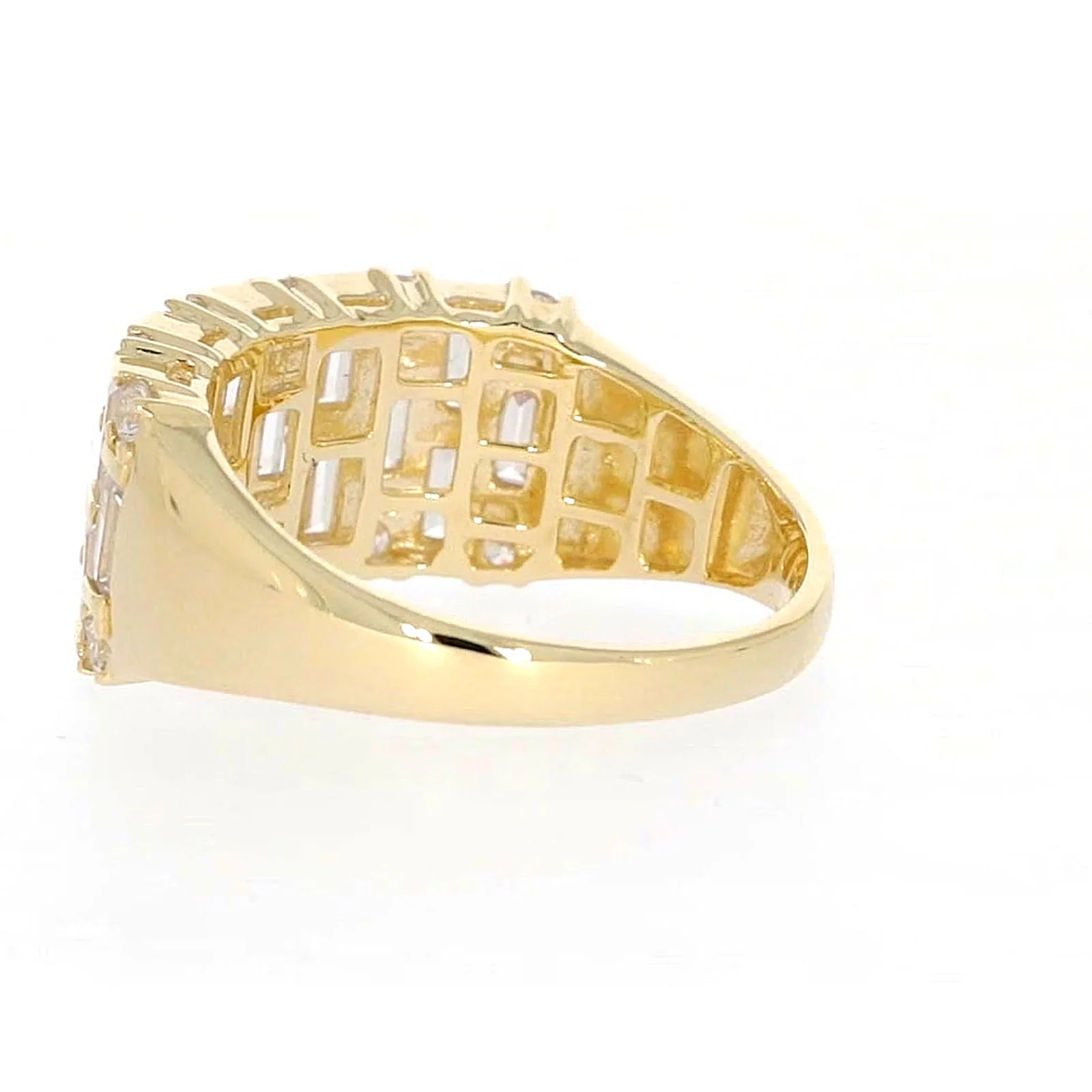 HUSH 9ct Yellow Gold Round Brilliant Cut with 2 1/2 CARAT tw of Diamond Simulants Ring - Image 29