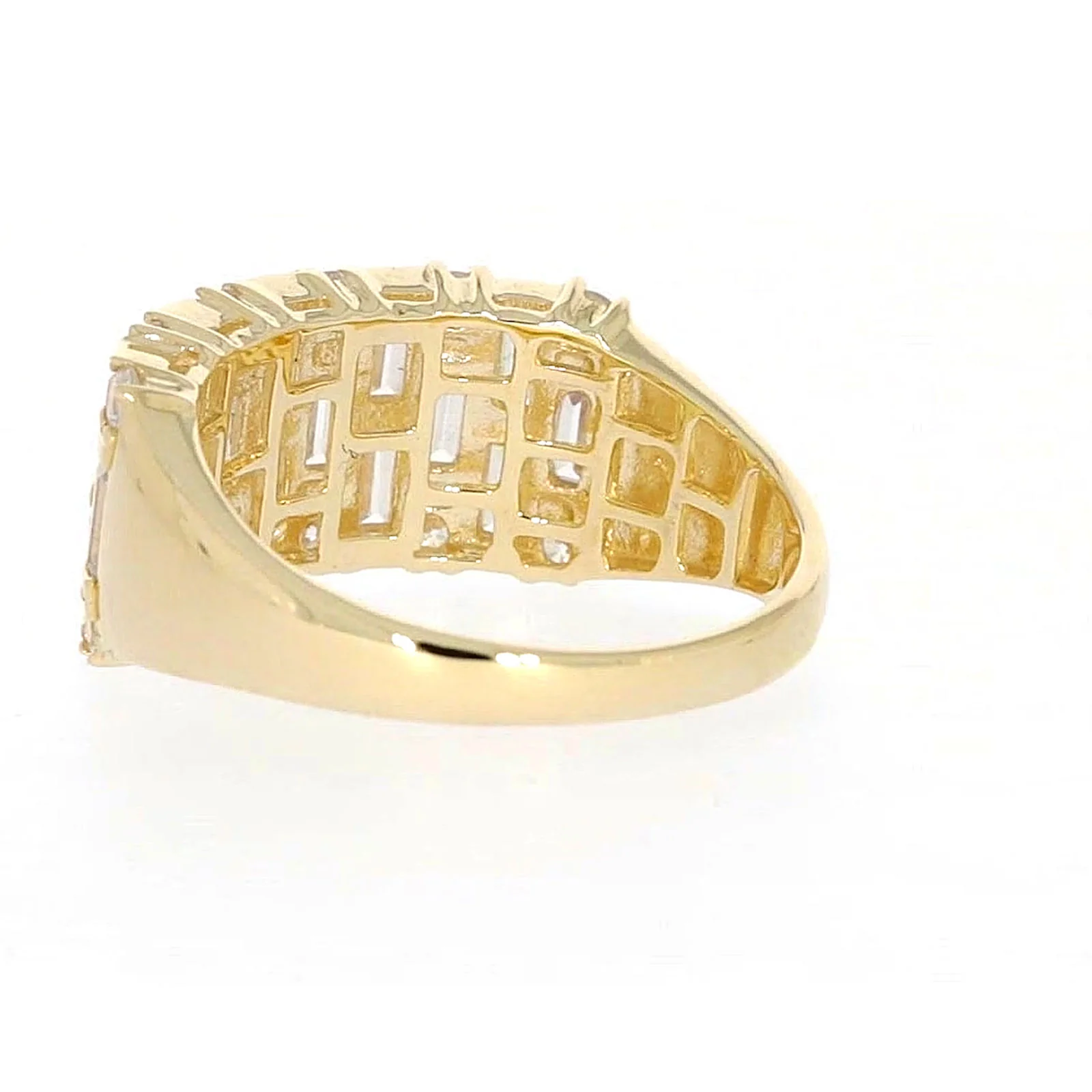 HUSH 9ct Yellow Gold Round Brilliant Cut with 2 1/2 CARAT tw of Diamond Simulants Ring - Image 31