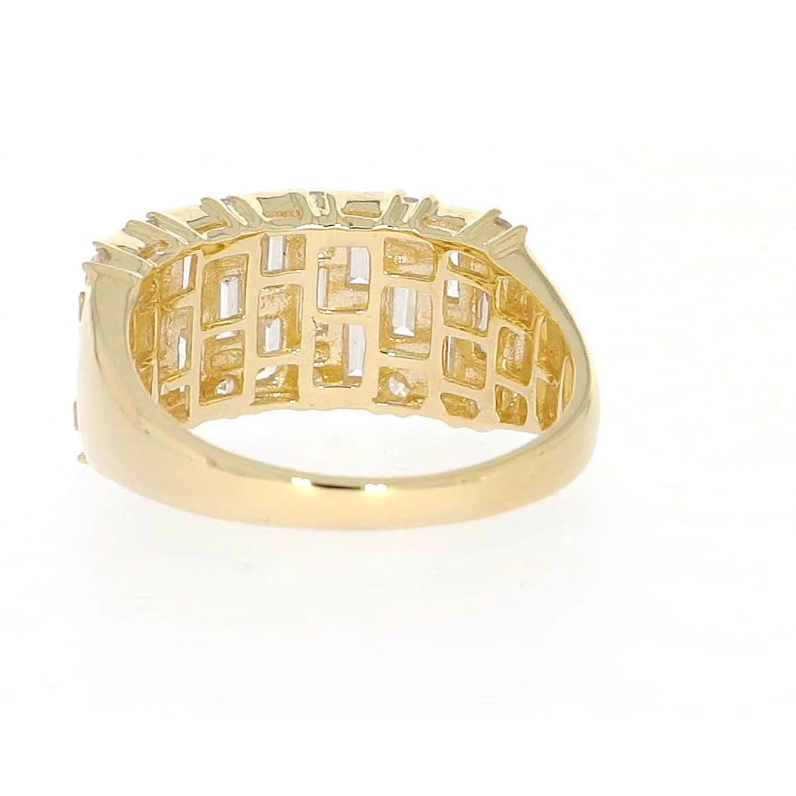 HUSH 9ct Yellow Gold Round Brilliant Cut with 2 1/2 CARAT tw of Diamond Simulants Ring - Image 35