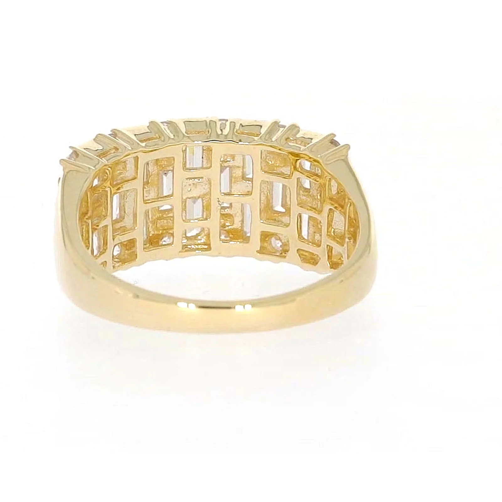 HUSH 9ct Yellow Gold Round Brilliant Cut with 2 1/2 CARAT tw of Diamond Simulants Ring - Image 37