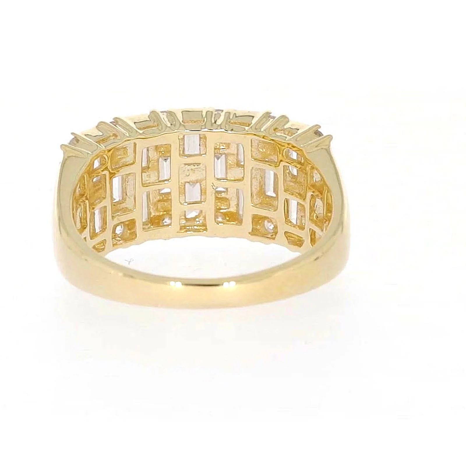 HUSH 9ct Yellow Gold Round Brilliant Cut with 2 1/2 CARAT tw of Diamond Simulants Ring - Image 38