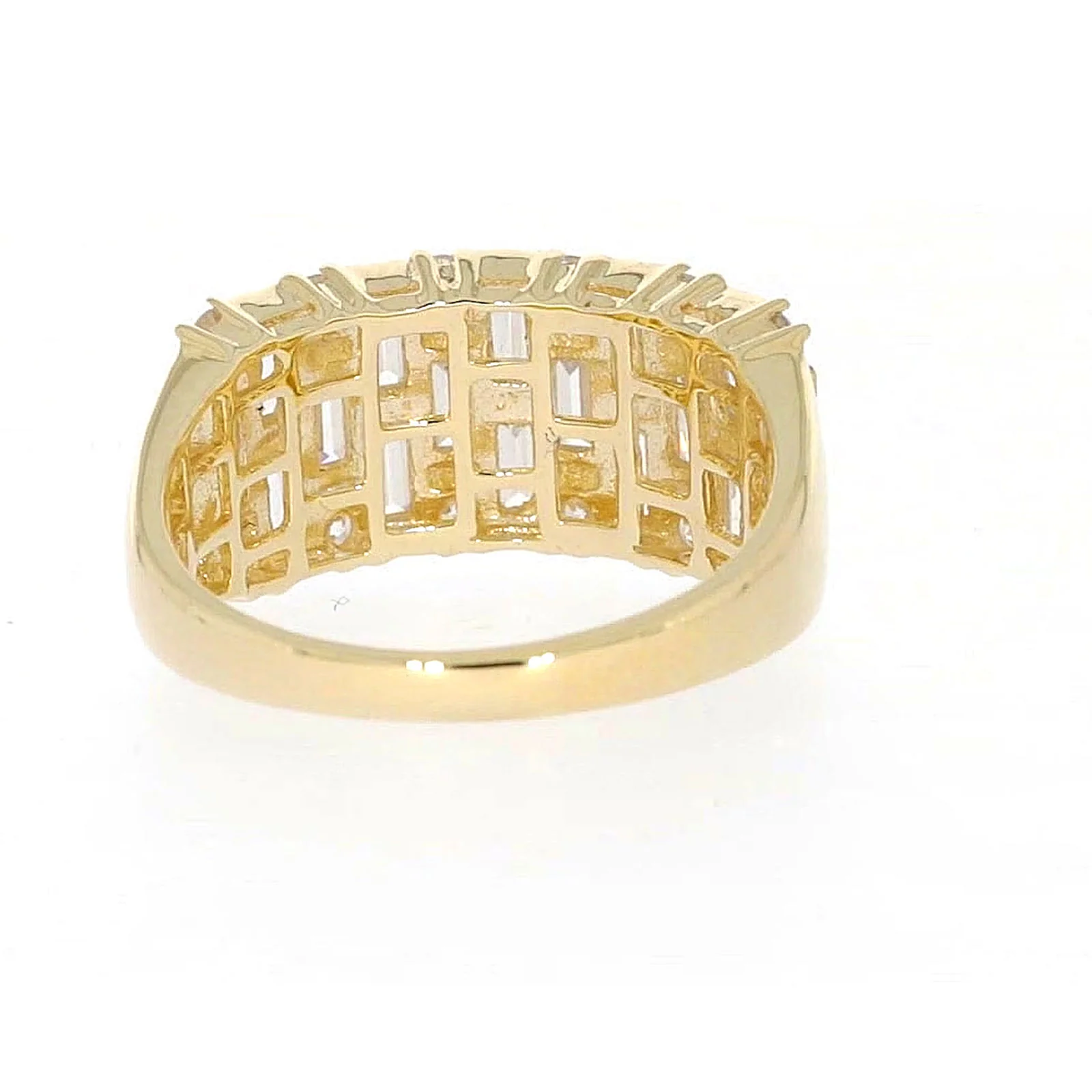 HUSH 9ct Yellow Gold Round Brilliant Cut with 2 1/2 CARAT tw of Diamond Simulants Ring - Image 40