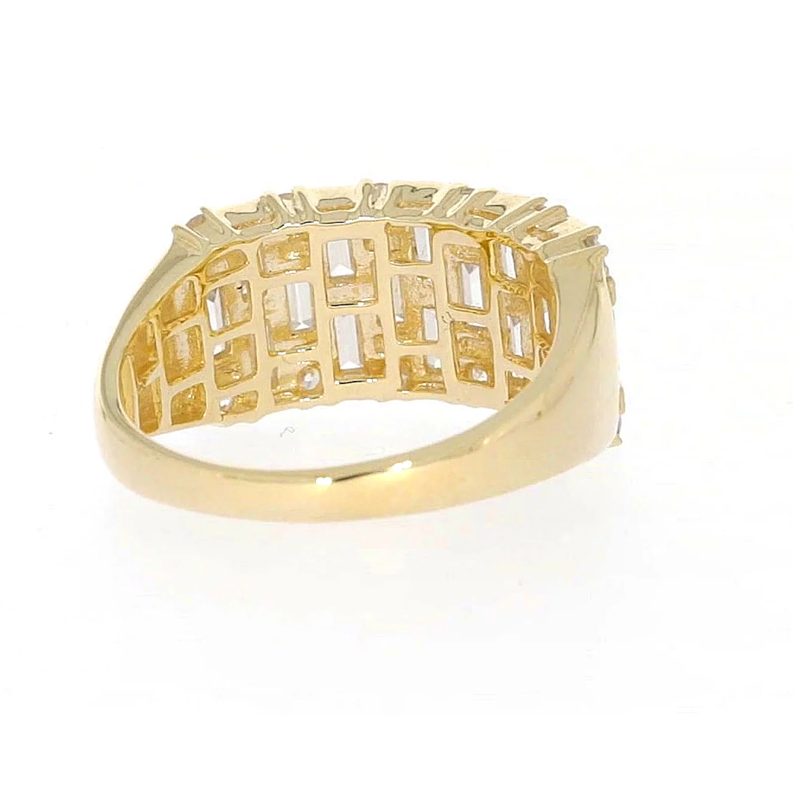 HUSH 9ct Yellow Gold Round Brilliant Cut with 2 1/2 CARAT tw of Diamond Simulants Ring - Image 43