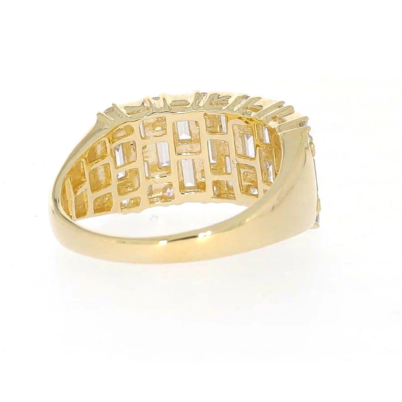 HUSH 9ct Yellow Gold Round Brilliant Cut with 2 1/2 CARAT tw of Diamond Simulants Ring - Image 44