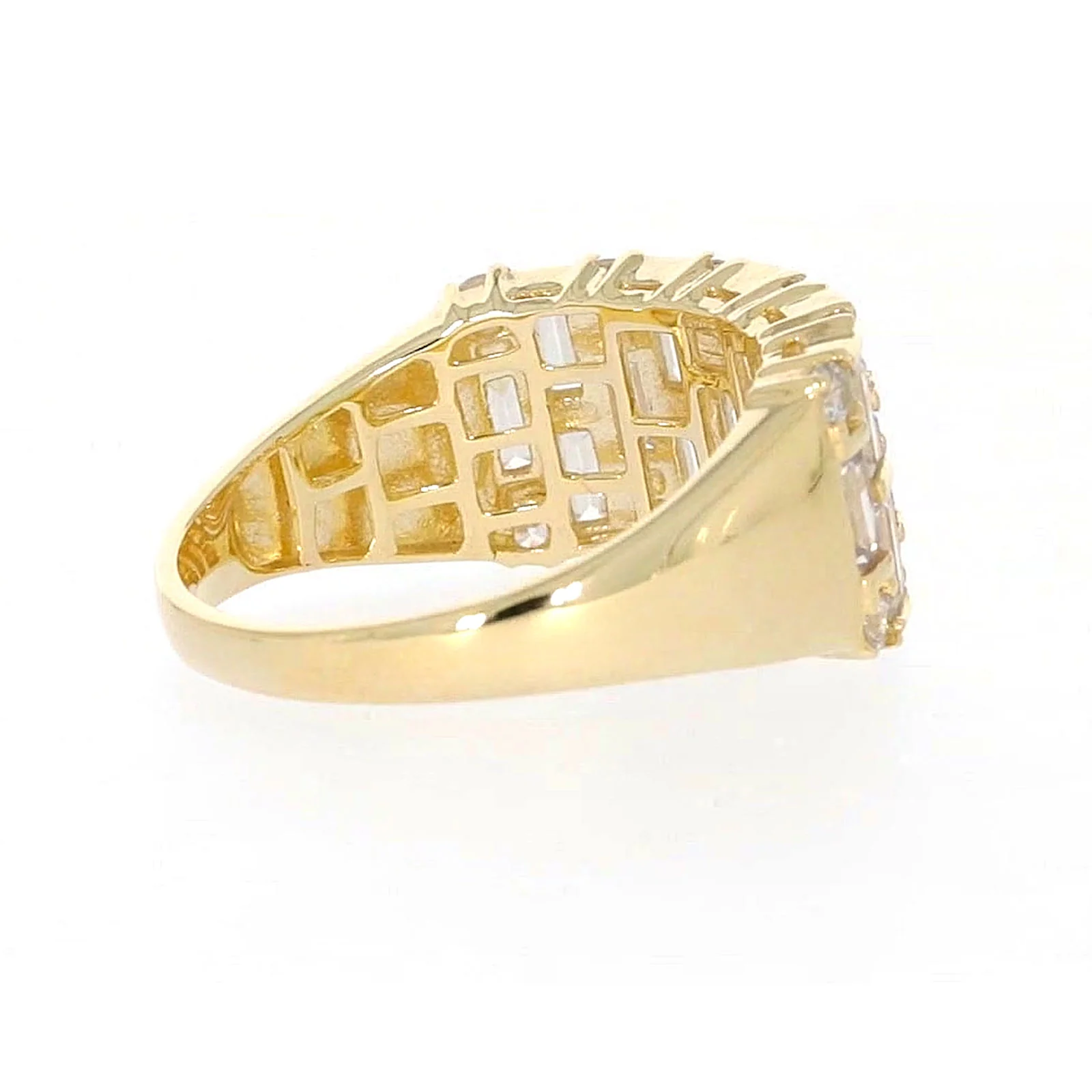 HUSH 9ct Yellow Gold Round Brilliant Cut with 2 1/2 CARAT tw of Diamond Simulants Ring - Image 50