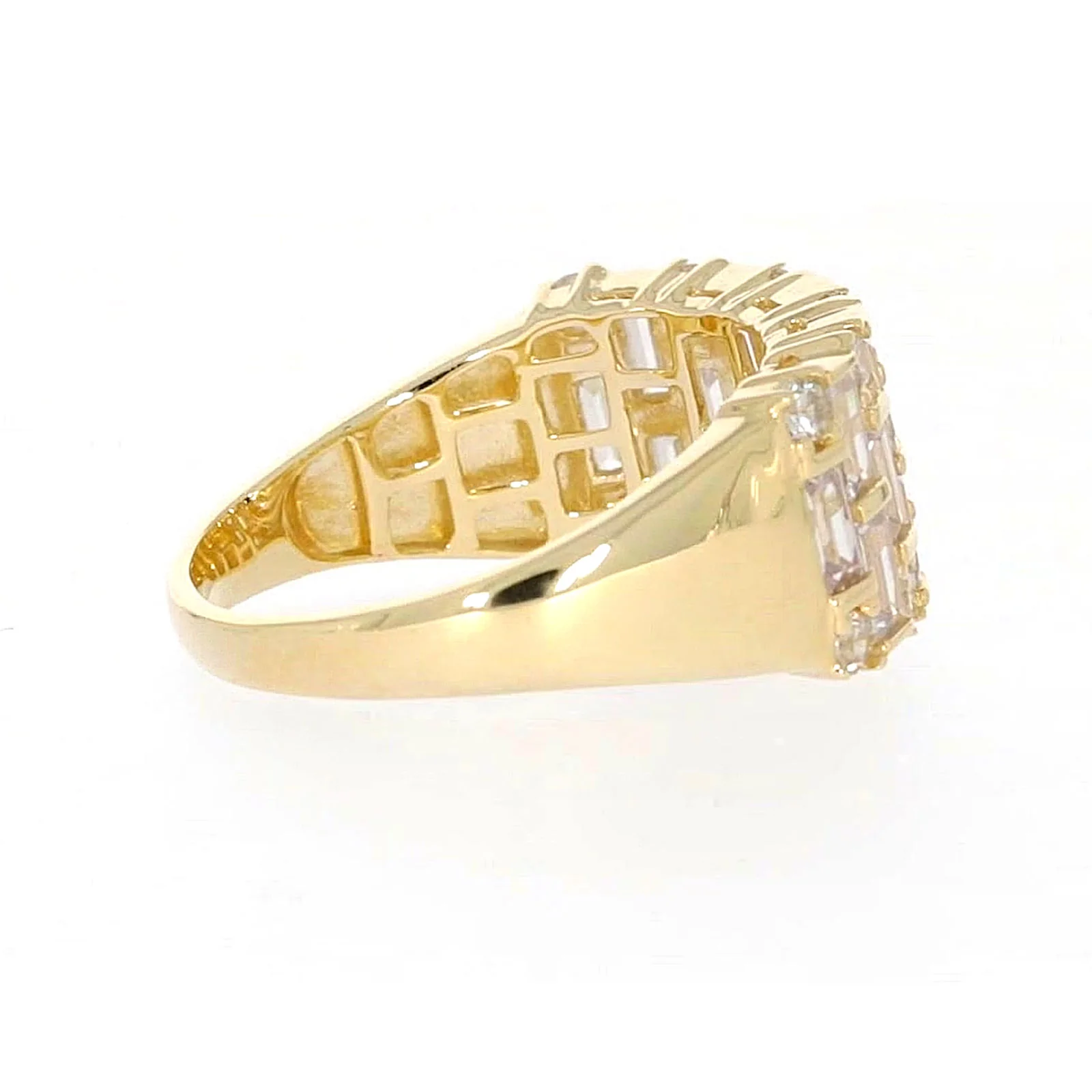 HUSH 9ct Yellow Gold Round Brilliant Cut with 2 1/2 CARAT tw of Diamond Simulants Ring - Image 53