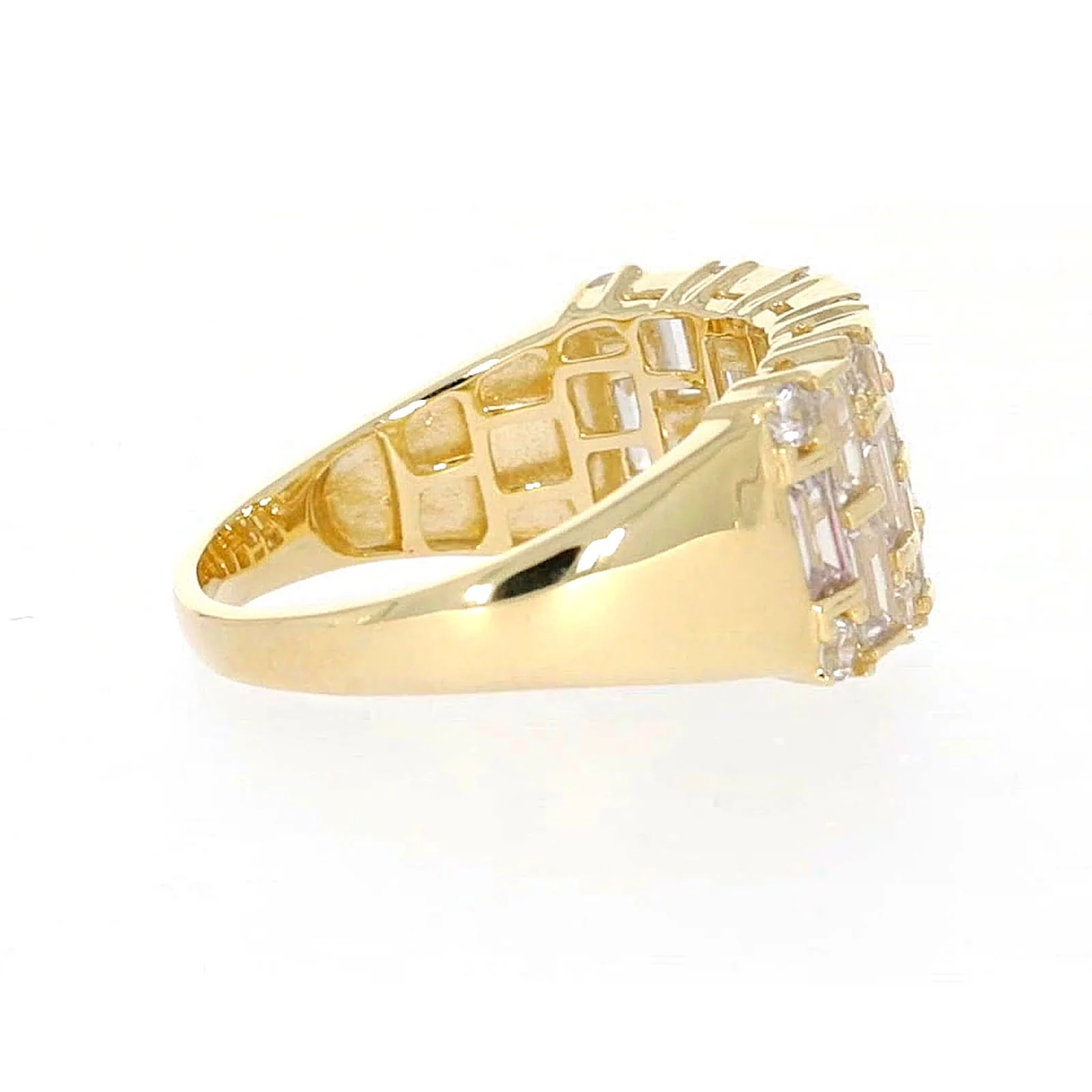 HUSH 9ct Yellow Gold Round Brilliant Cut with 2 1/2 CARAT tw of Diamond Simulants Ring - Image 54