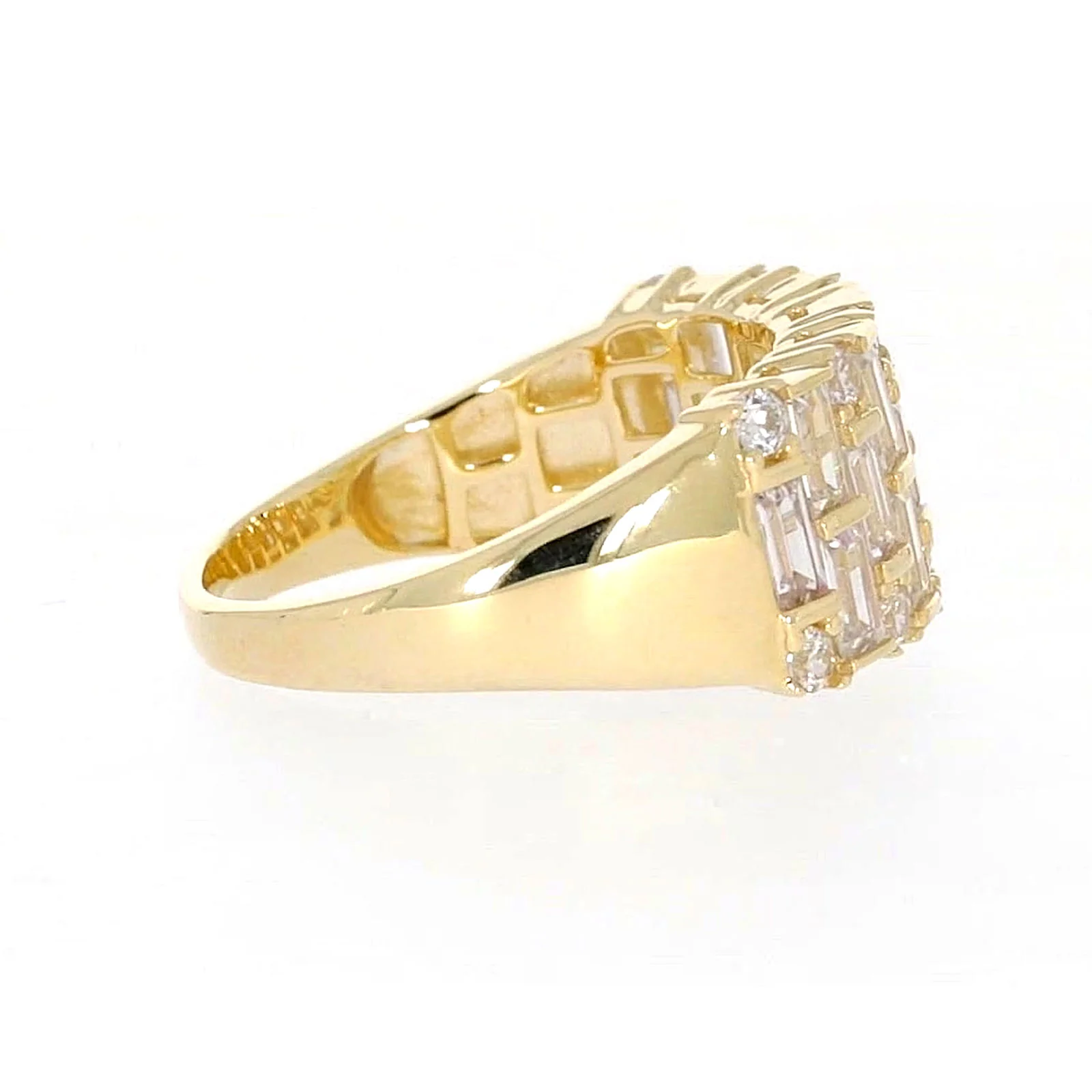 HUSH 9ct Yellow Gold Round Brilliant Cut with 2 1/2 CARAT tw of Diamond Simulants Ring - Image 56