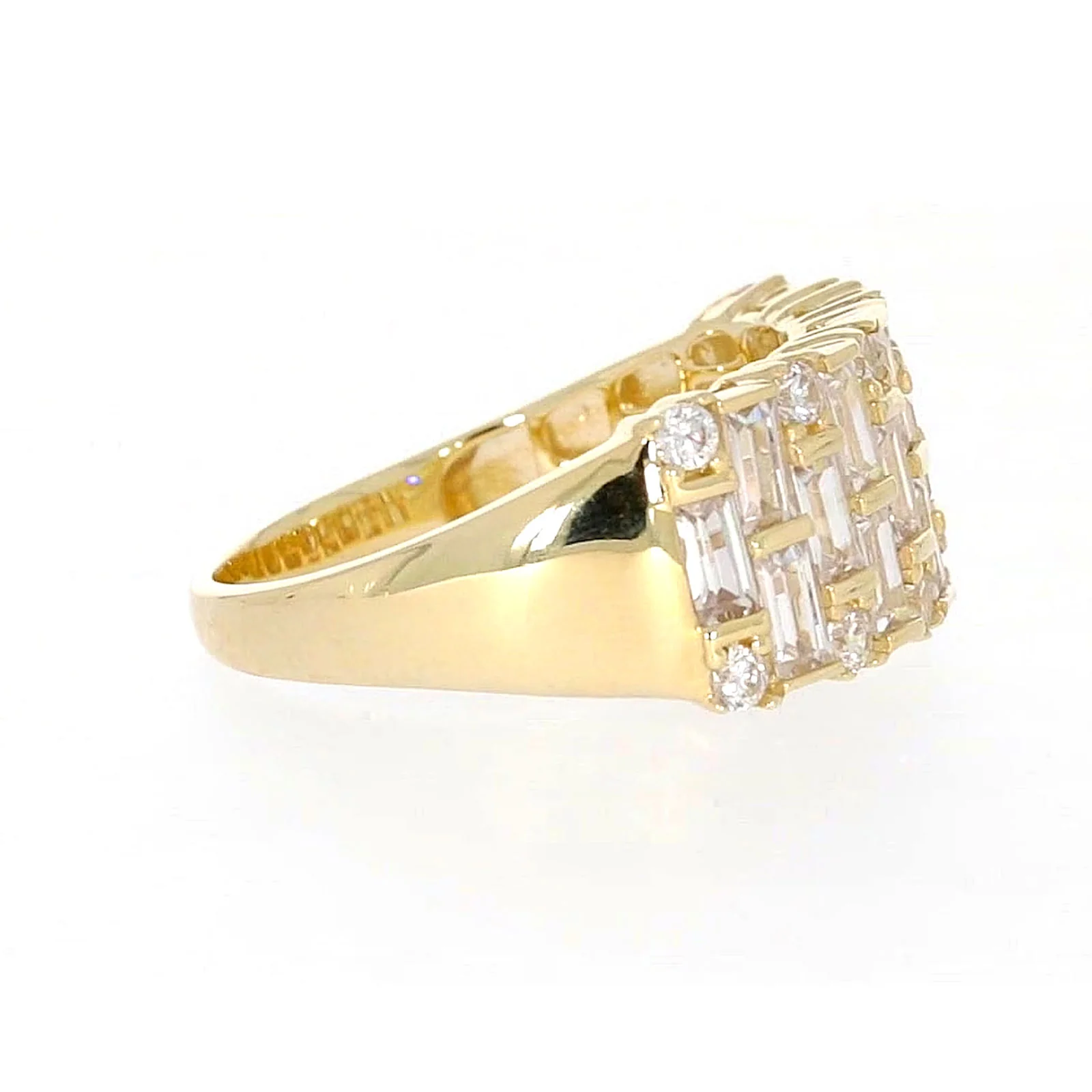 HUSH 9ct Yellow Gold Round Brilliant Cut with 2 1/2 CARAT tw of Diamond Simulants Ring - Image 59