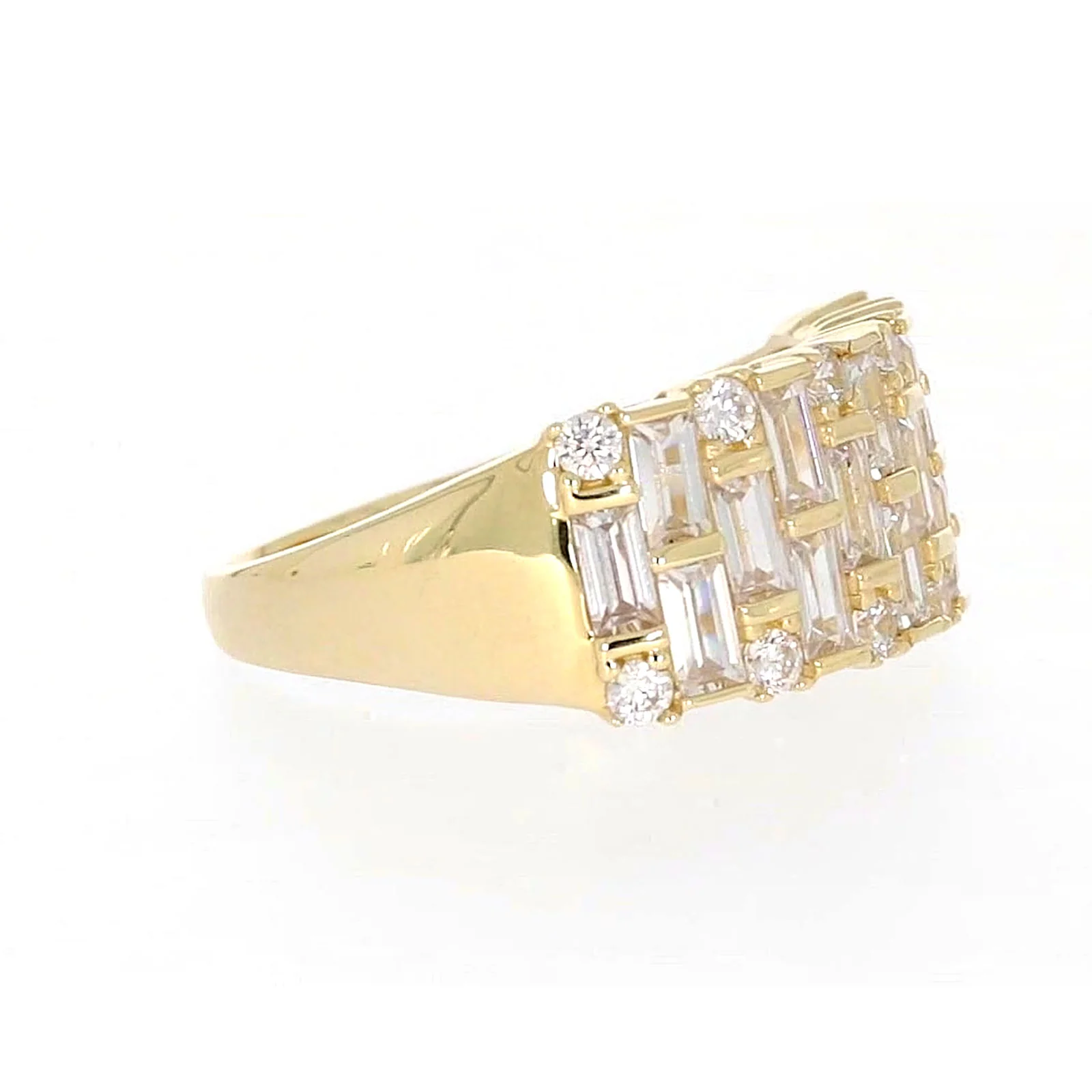 HUSH 9ct Yellow Gold Round Brilliant Cut with 2 1/2 CARAT tw of Diamond Simulants Ring - Image 63