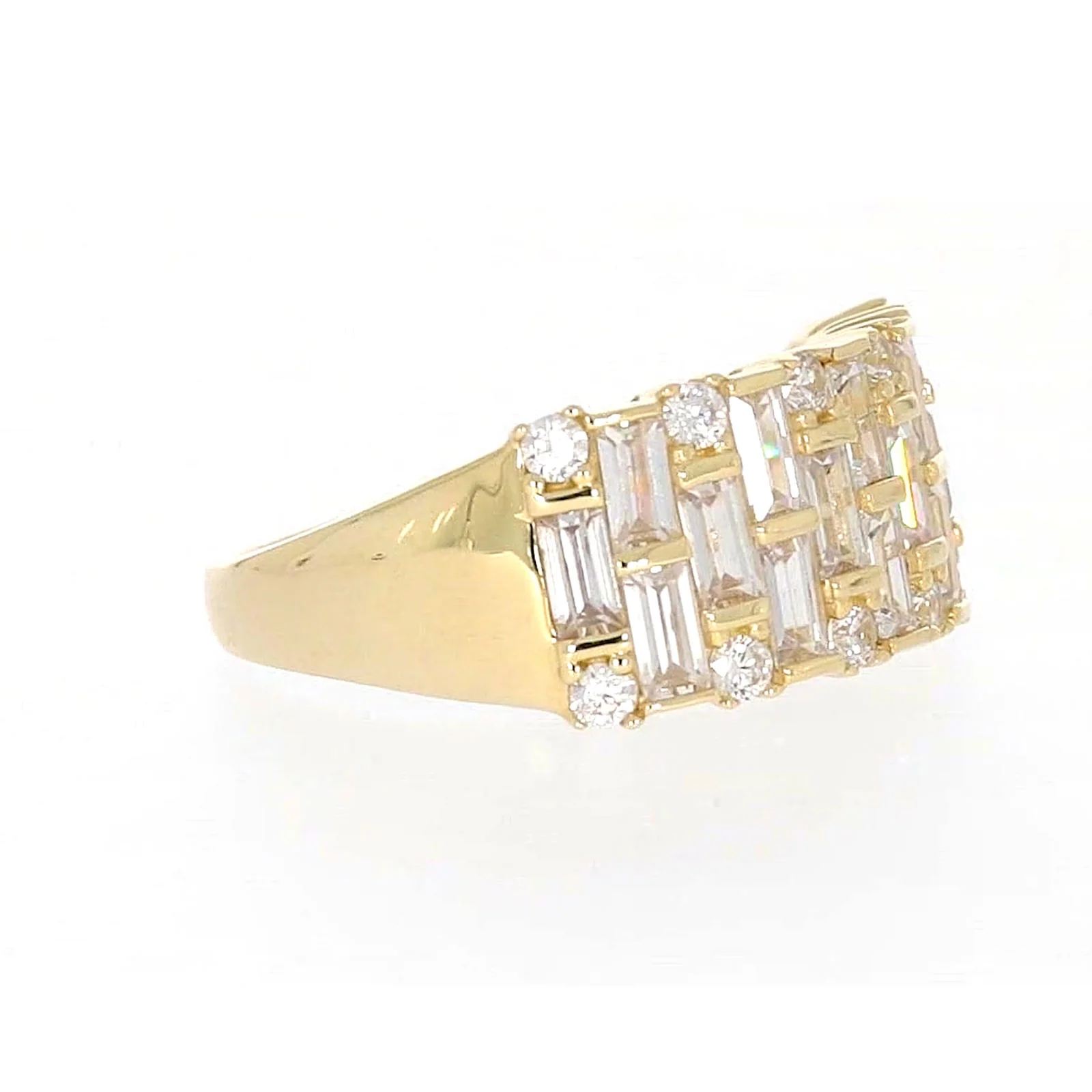 HUSH 9ct Yellow Gold Round Brilliant Cut with 2 1/2 CARAT tw of Diamond Simulants Ring - Image 64