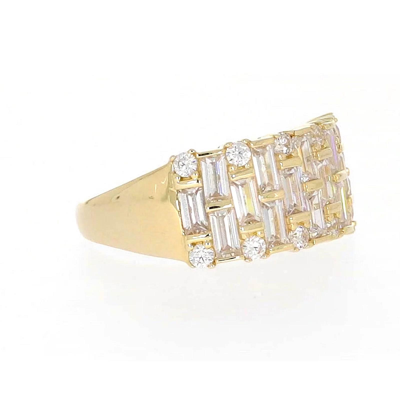 HUSH 9ct Yellow Gold Round Brilliant Cut with 2 1/2 CARAT tw of Diamond Simulants Ring - Image 66