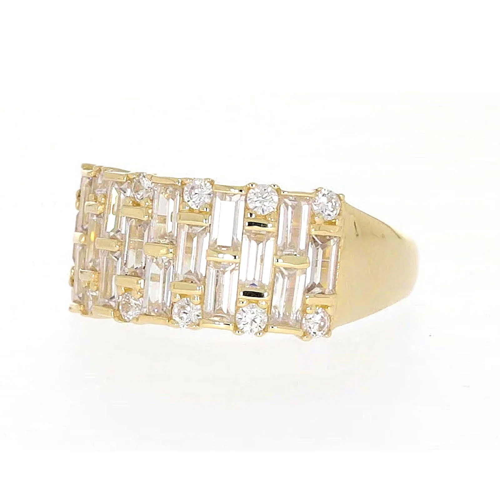 HUSH 9ct Yellow Gold Round Brilliant Cut with 2 1/2 CARAT tw of Diamond Simulants Ring - Image 8
