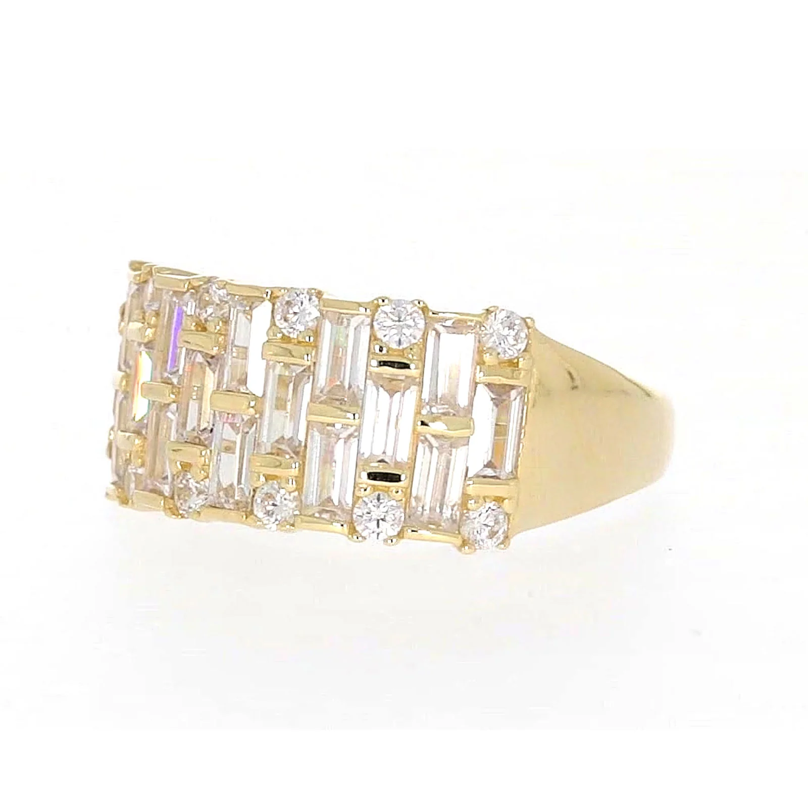 HUSH 9ct Yellow Gold Round Brilliant Cut with 2 1/2 CARAT tw of Diamond Simulants Ring - Image 9