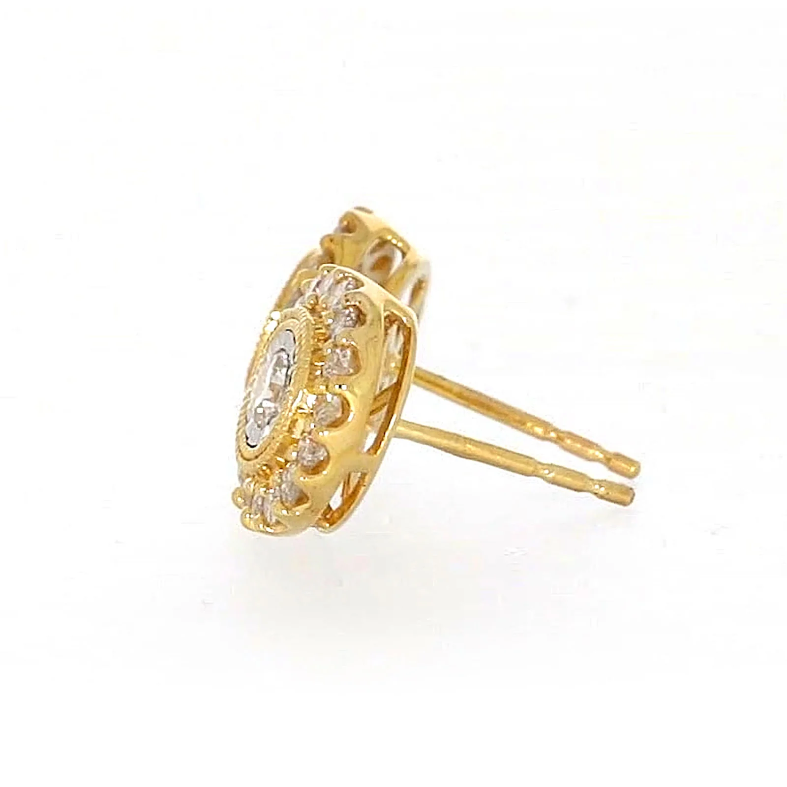 9ct Yellow Gold Round Brilliant Cut with 1/2 CARAT tw of Diamonds Stud Earrings - Image 21