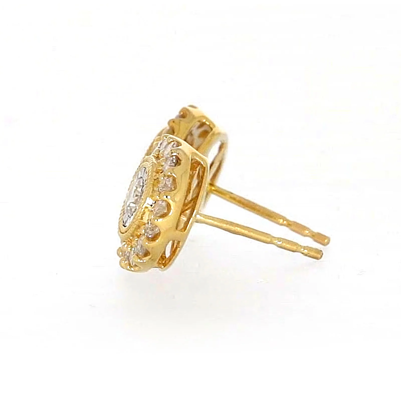 9ct Yellow Gold Round Brilliant Cut with 1/2 CARAT tw of Diamonds Stud Earrings - Image 22