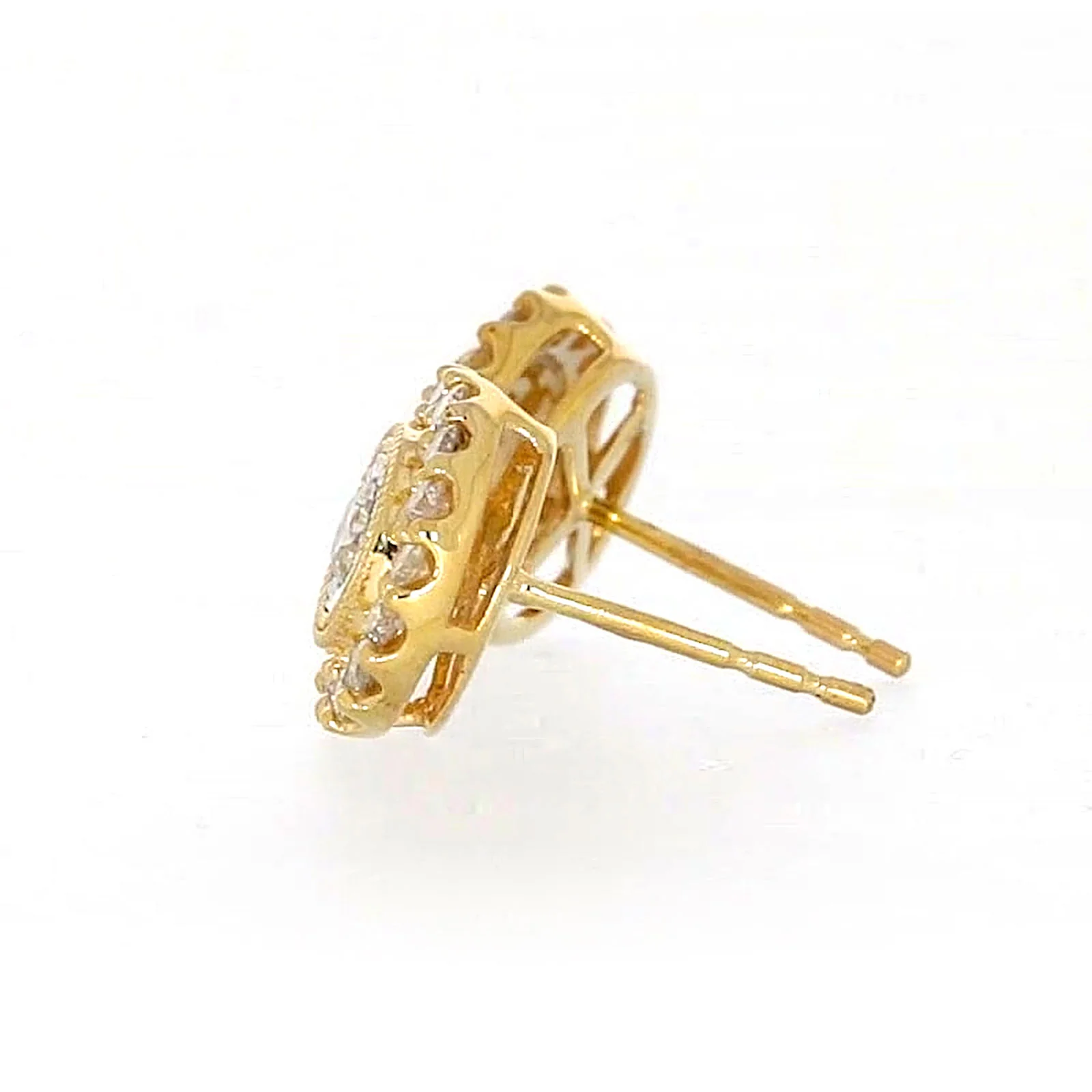 9ct Yellow Gold Round Brilliant Cut with 1/2 CARAT tw of Diamonds Stud Earrings - Image 23