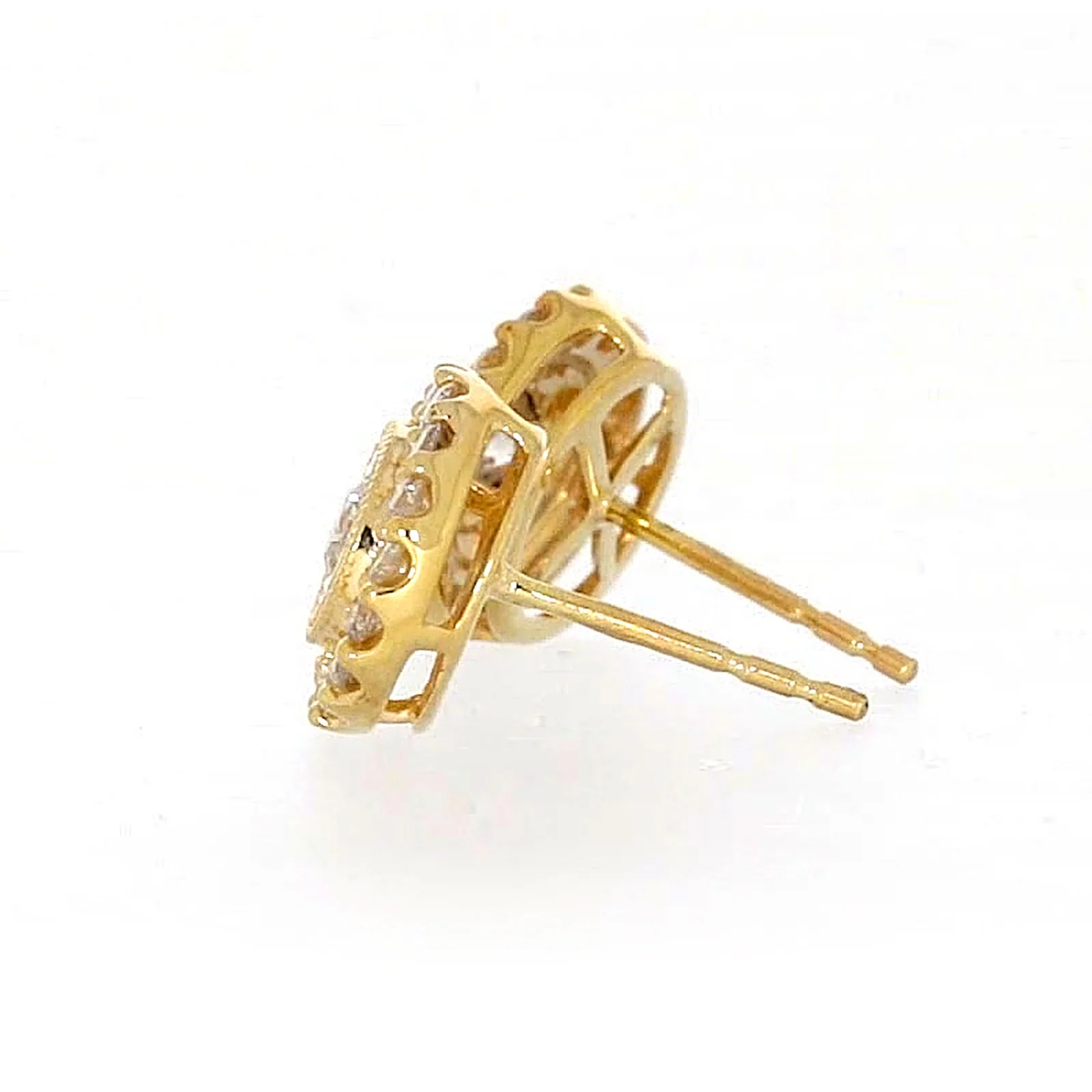 9ct Yellow Gold Round Brilliant Cut with 1/2 CARAT tw of Diamonds Stud Earrings - Image 24