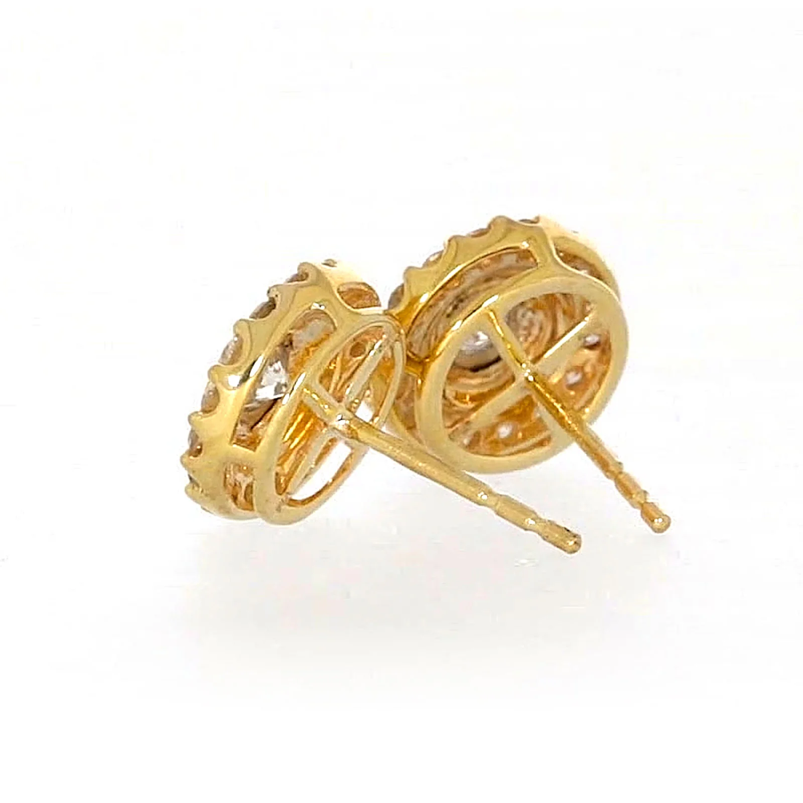 9ct Yellow Gold Round Brilliant Cut with 1/2 CARAT tw of Diamonds Stud Earrings - Image 30