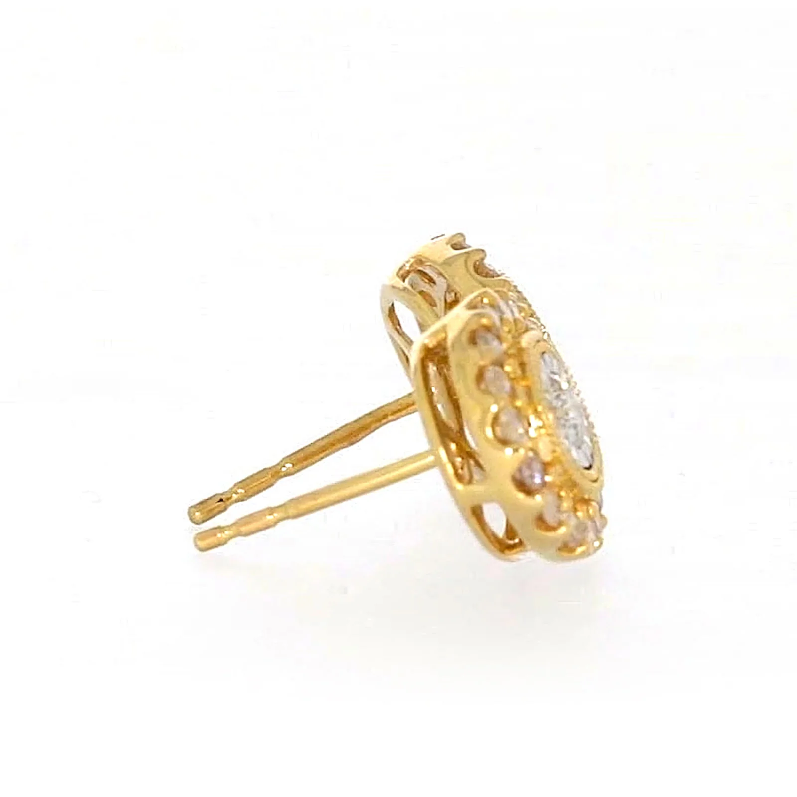 9ct Yellow Gold Round Brilliant Cut with 1/2 CARAT tw of Diamonds Stud Earrings - Image 56