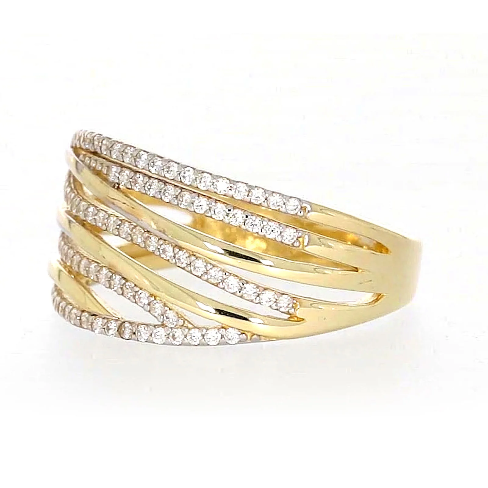 9ct Yellow Gold Cubic Zirconia Ring - Image 12