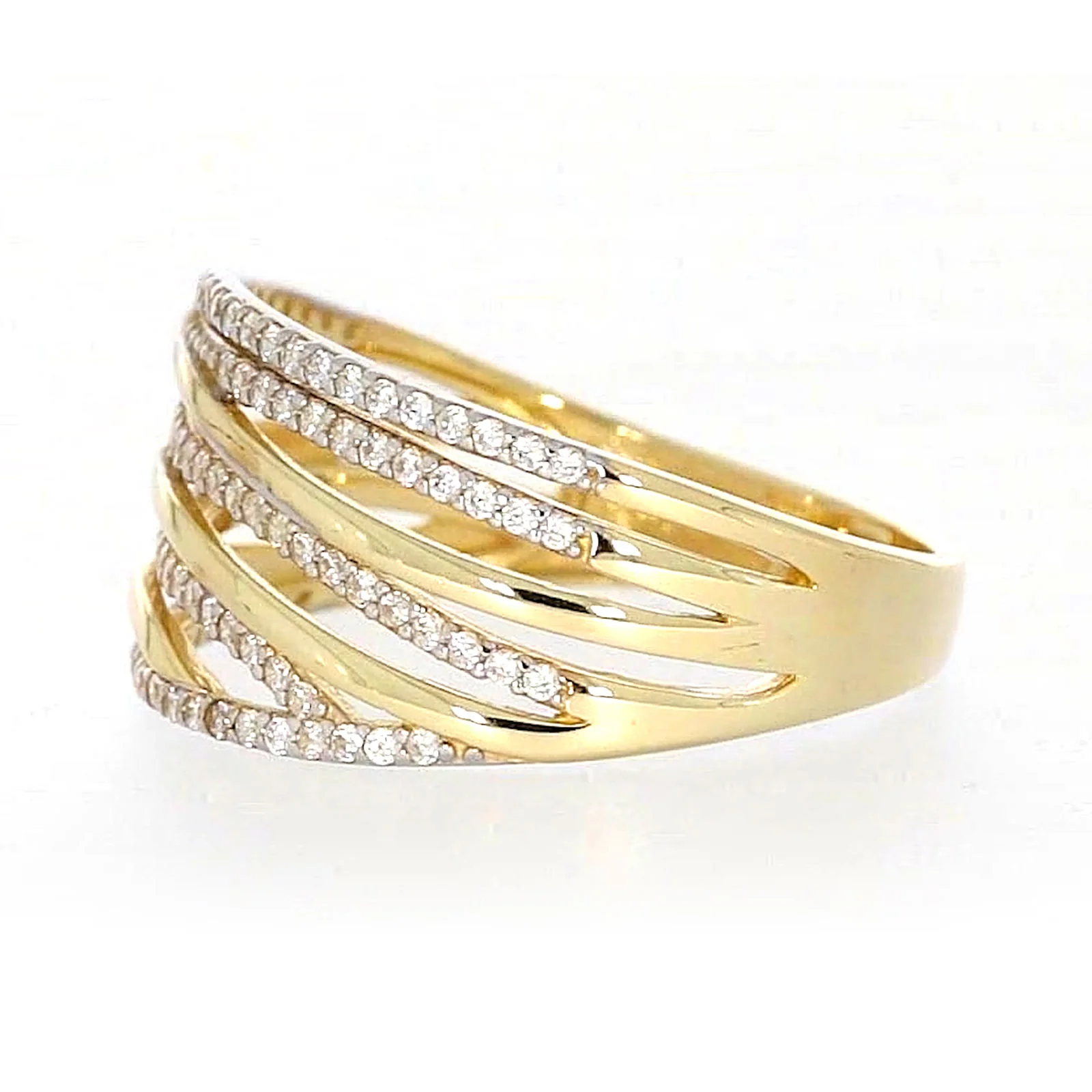 9ct Yellow Gold Cubic Zirconia Ring - Image 15