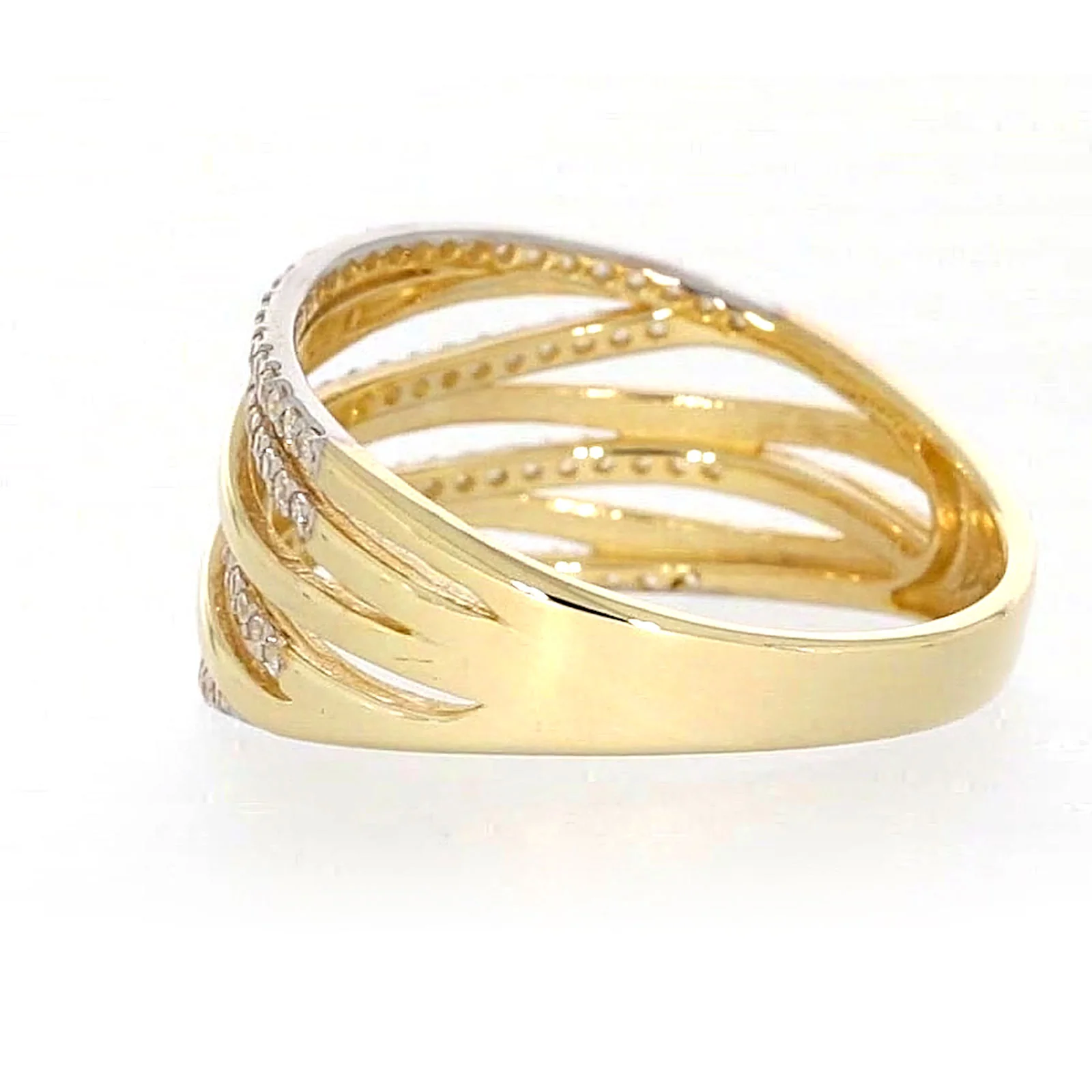 9ct Yellow Gold Cubic Zirconia Ring - Image 26