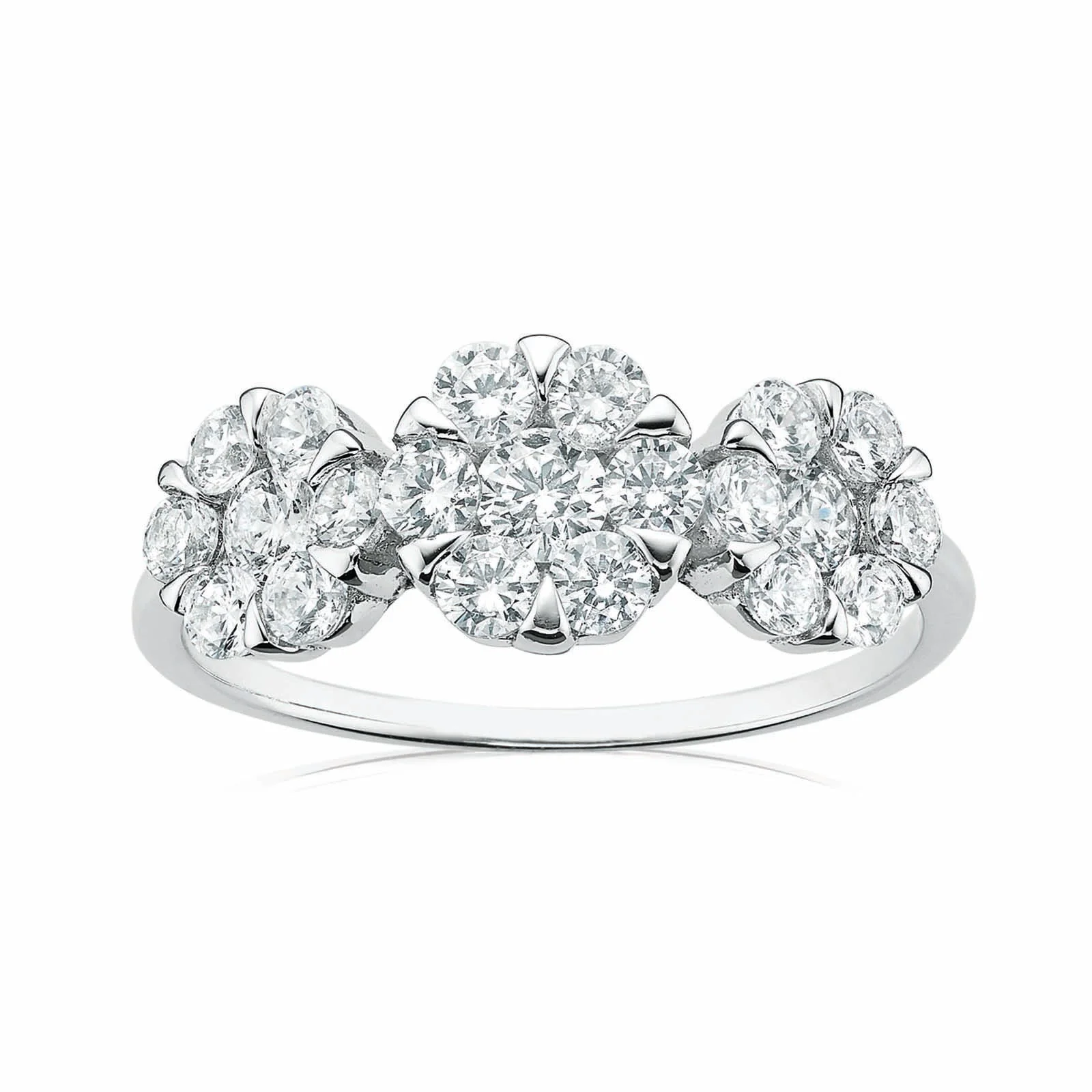 Sterling Silver Cubic Zirconia Ring