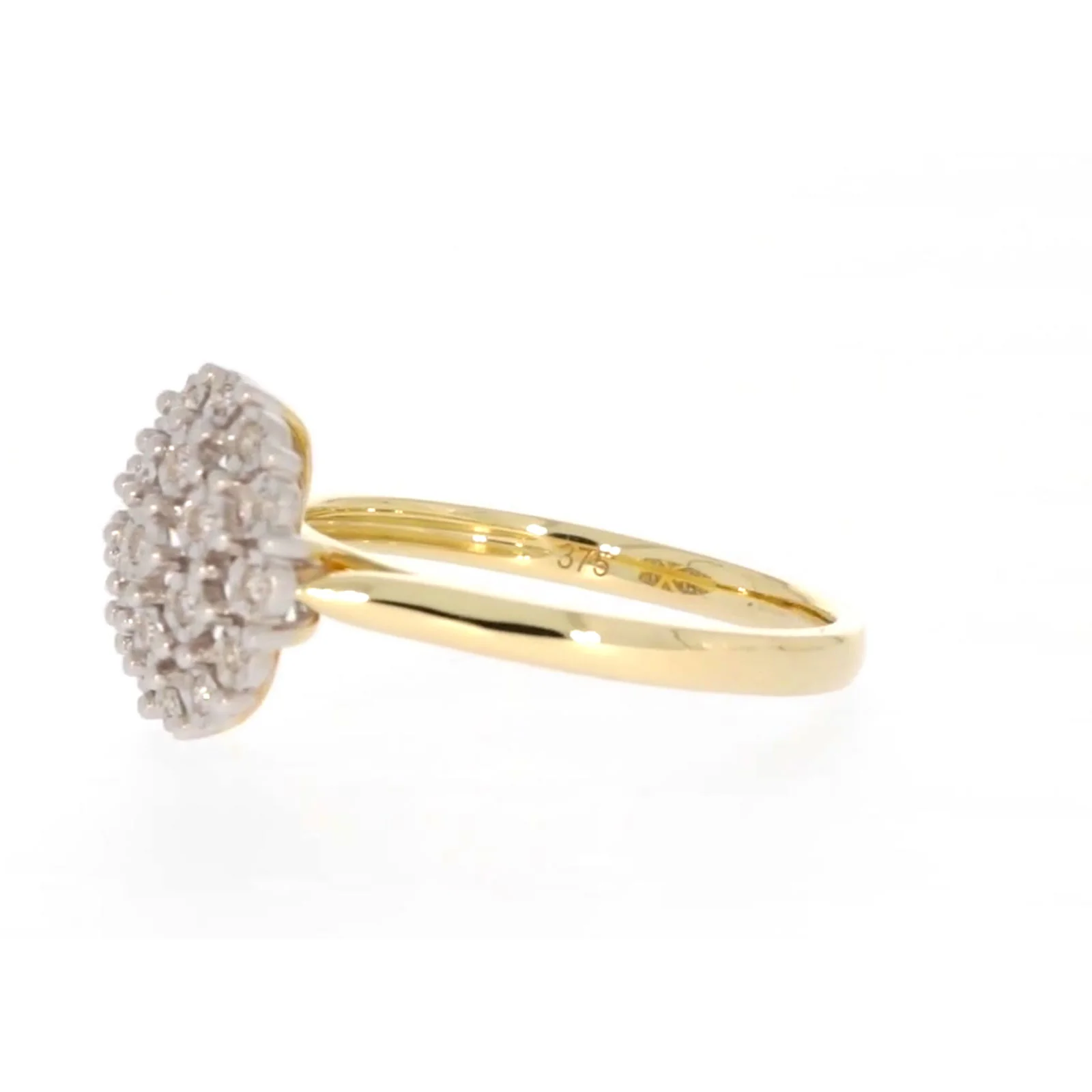 9ct Two Tone Gold Round Brilliant Cut 0.10 CARAT tw of Diamonds Ring - Image 15