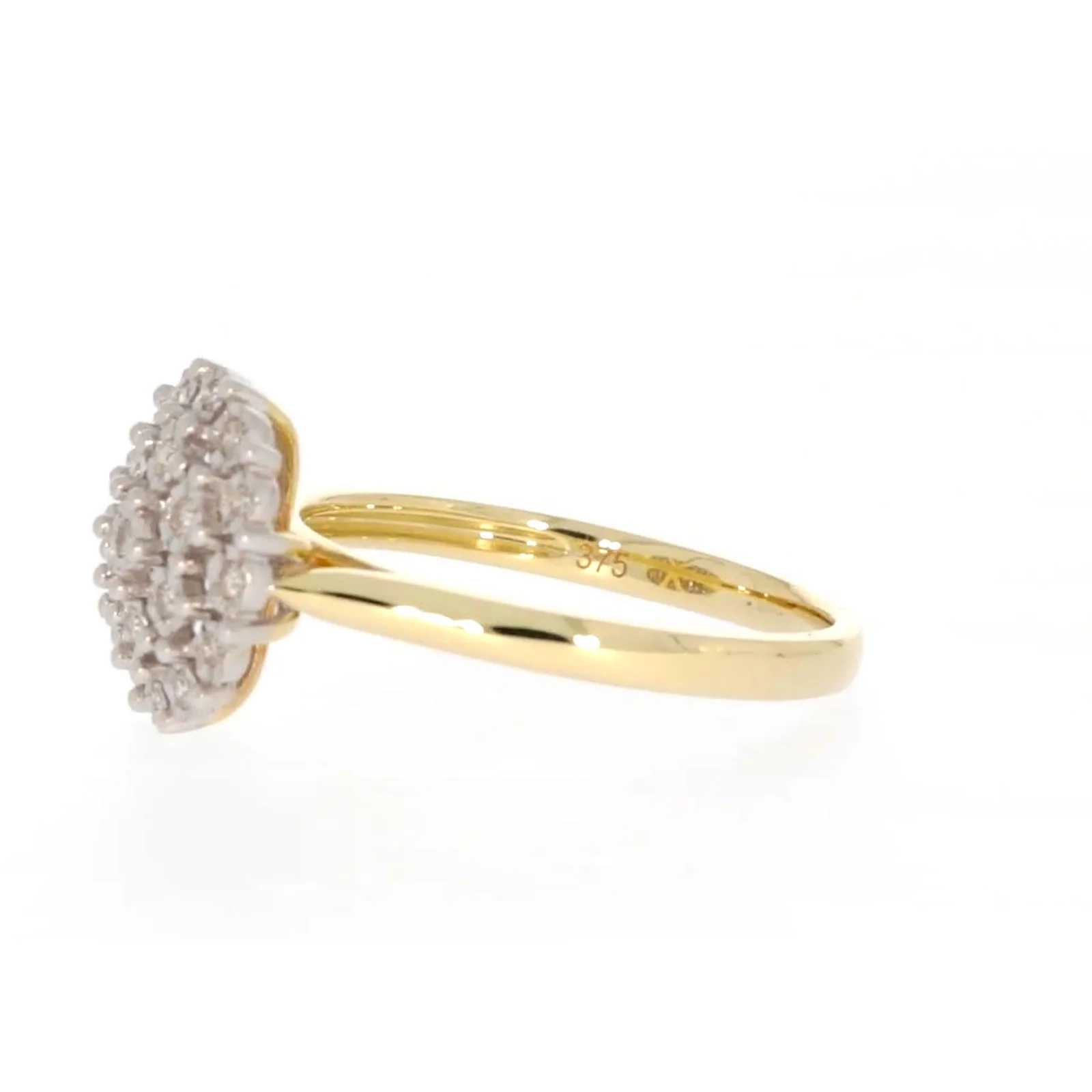 9ct Two Tone Gold Round Brilliant Cut 0.10 CARAT tw of Diamonds Ring - Image 16