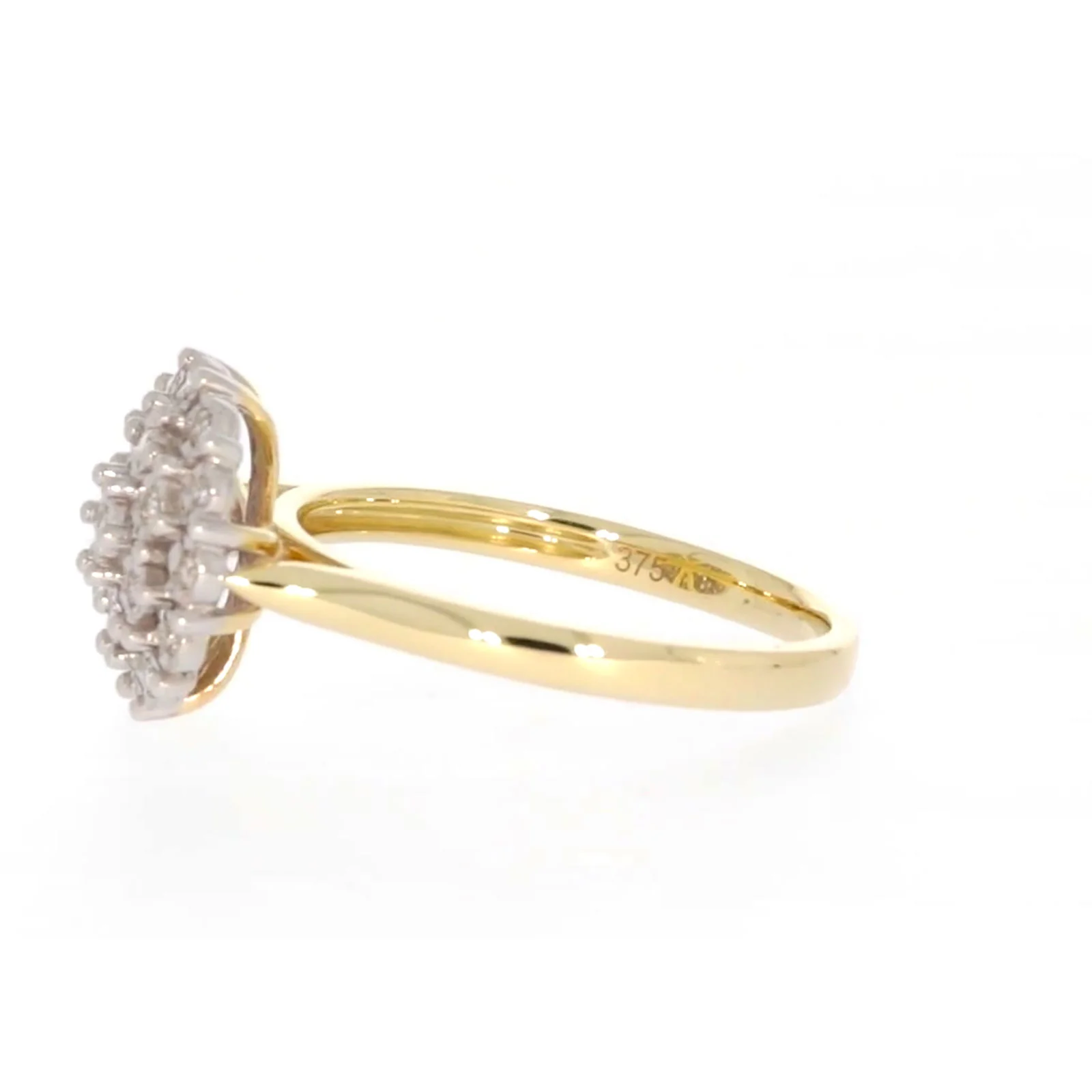 9ct Two Tone Gold Round Brilliant Cut 0.10 CARAT tw of Diamonds Ring - Image 18