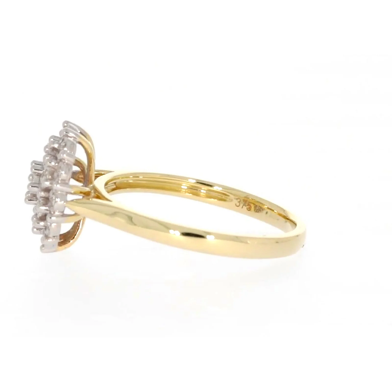9ct Two Tone Gold Round Brilliant Cut 0.10 CARAT tw of Diamonds Ring - Image 20