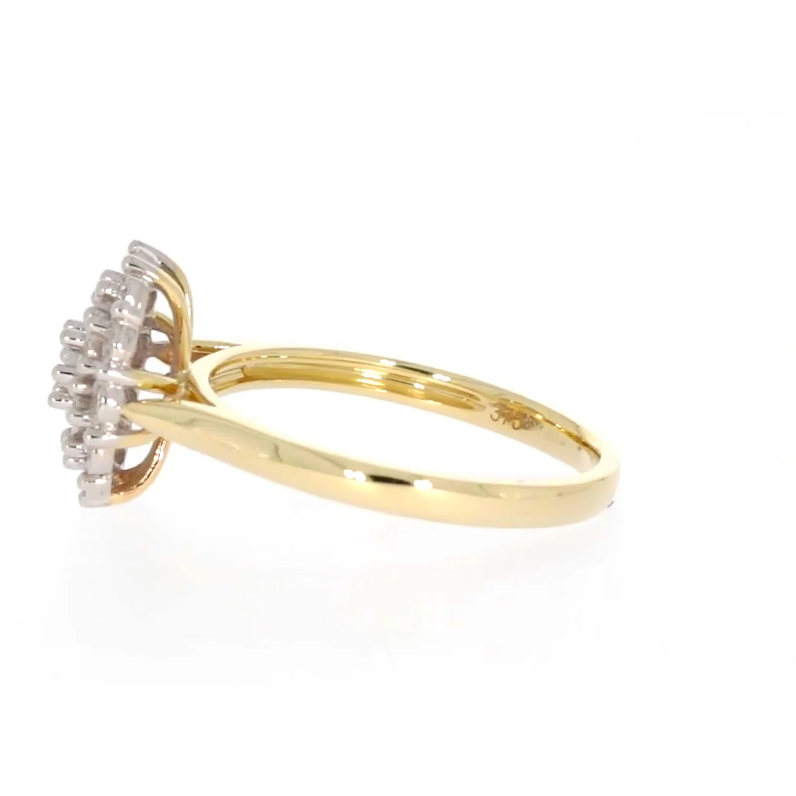 9ct Two Tone Gold Round Brilliant Cut 0.10 CARAT tw of Diamonds Ring - Image 21