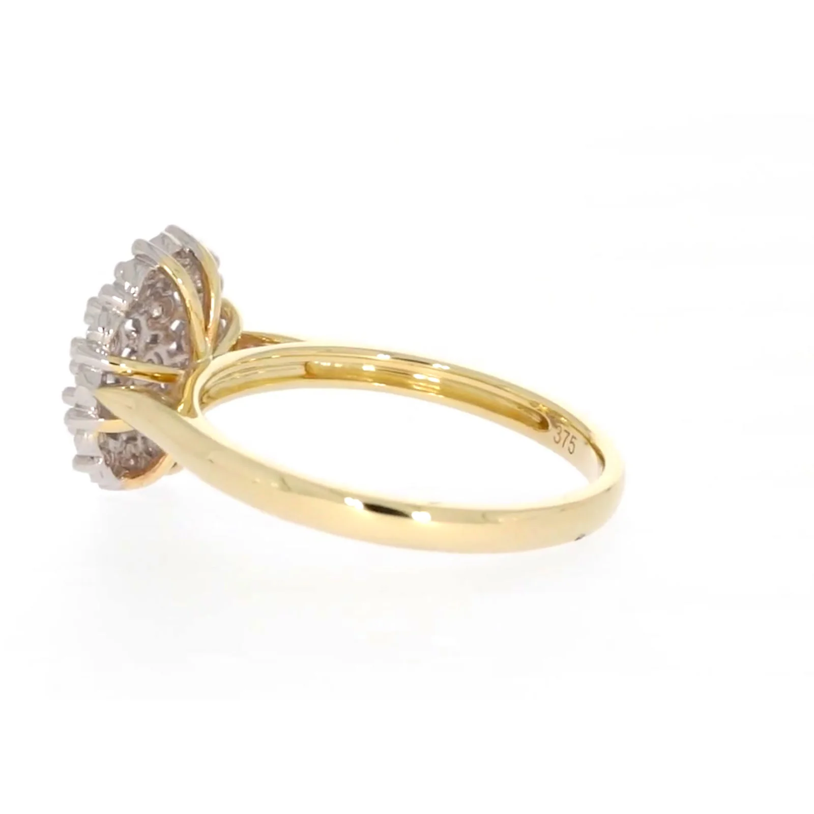 9ct Two Tone Gold Round Brilliant Cut 0.10 CARAT tw of Diamonds Ring - Image 26