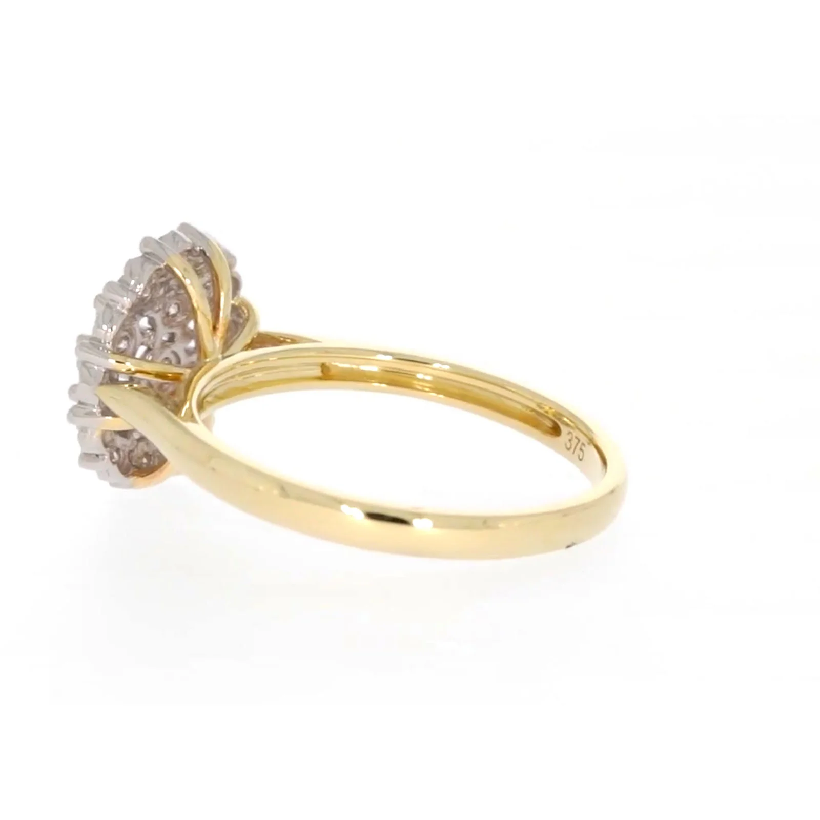 9ct Two Tone Gold Round Brilliant Cut 0.10 CARAT tw of Diamonds Ring - Image 27