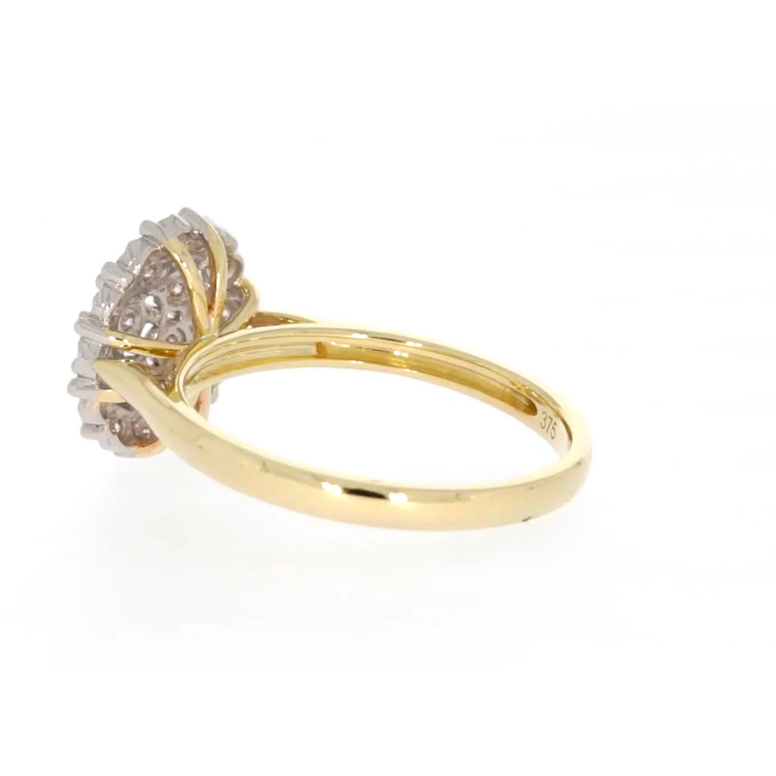 9ct Two Tone Gold Round Brilliant Cut 0.10 CARAT tw of Diamonds Ring - Image 28